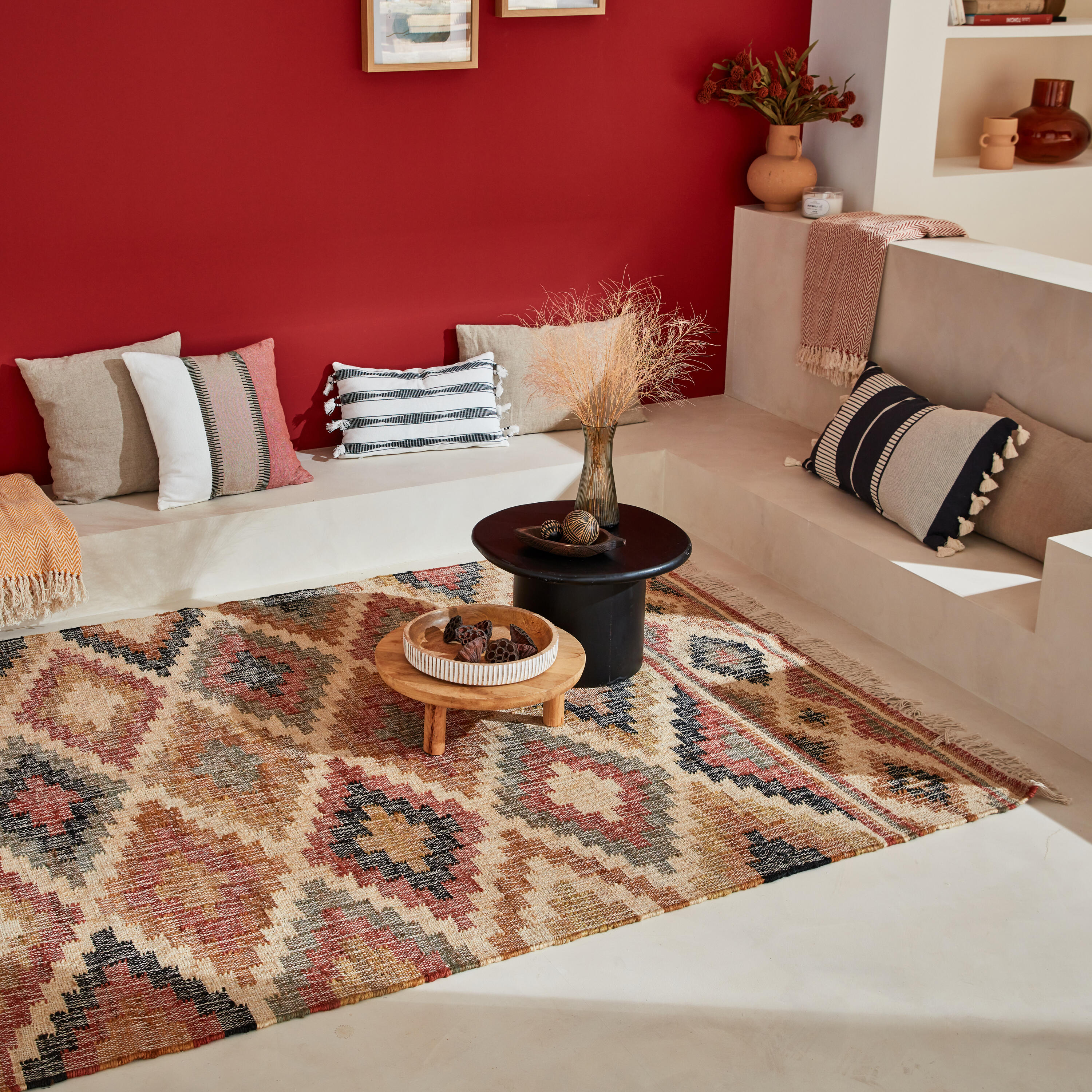 Almofada Jayan 30x50 cm branco e preto - 3