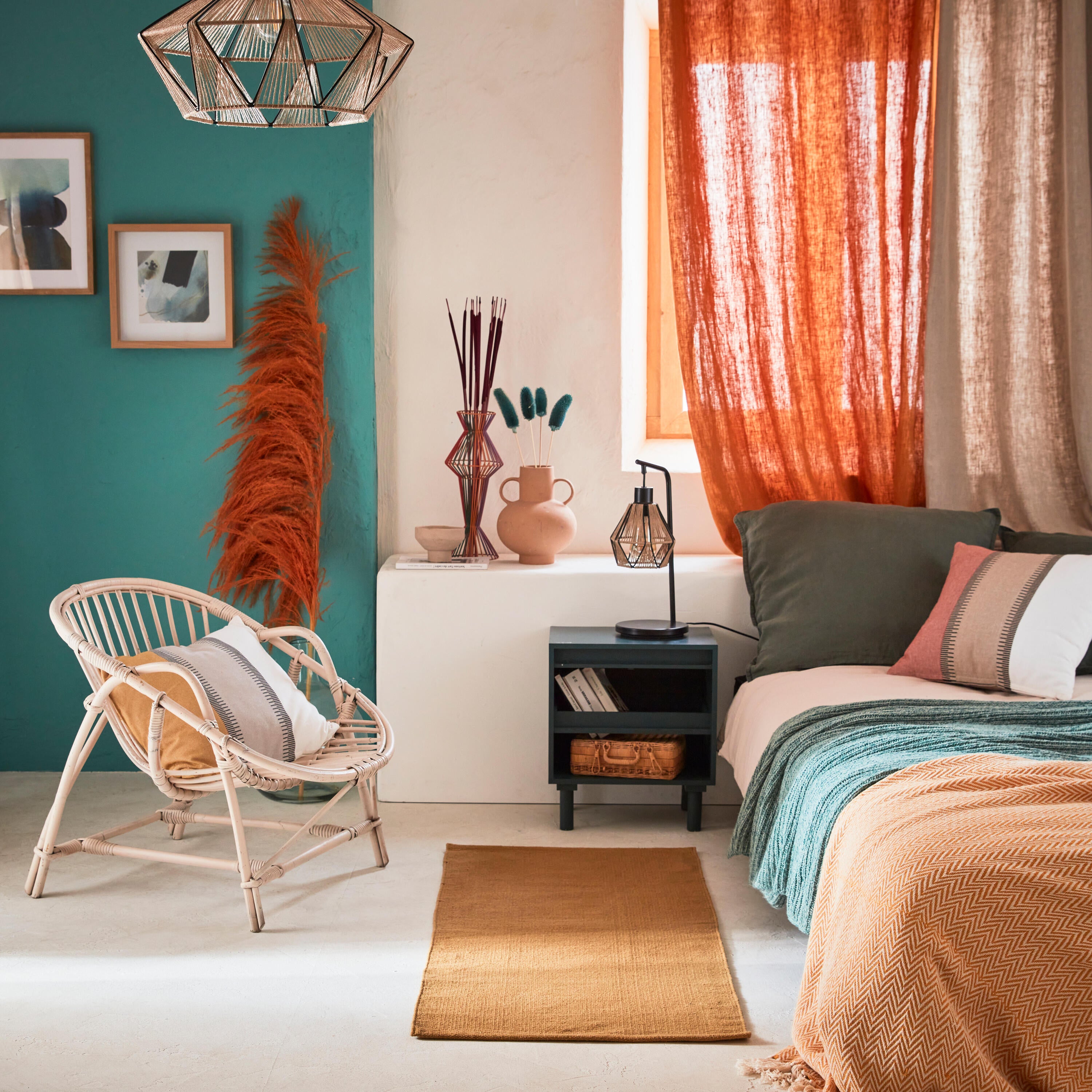 Tapis intérieur coton uni Aylane inspire, l.60 x L.120 cm - 3