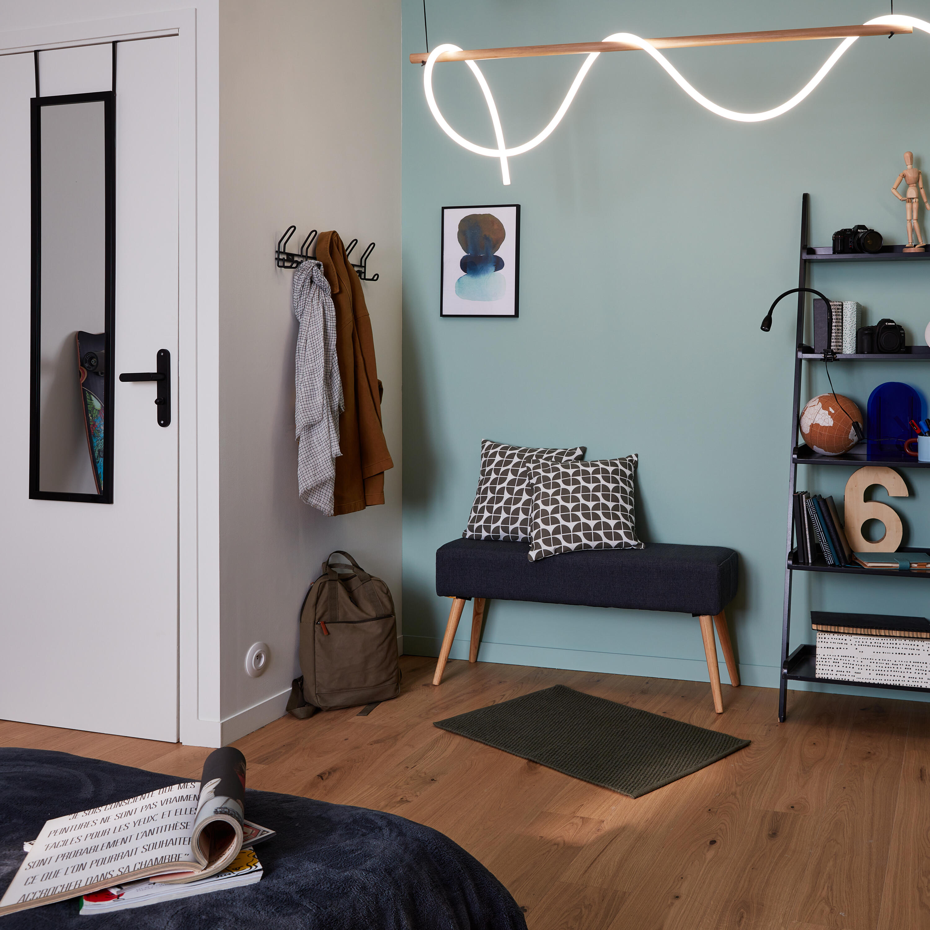 candeeiro de mesa led INSPIRE GAO 420lm 4000k preto - 9