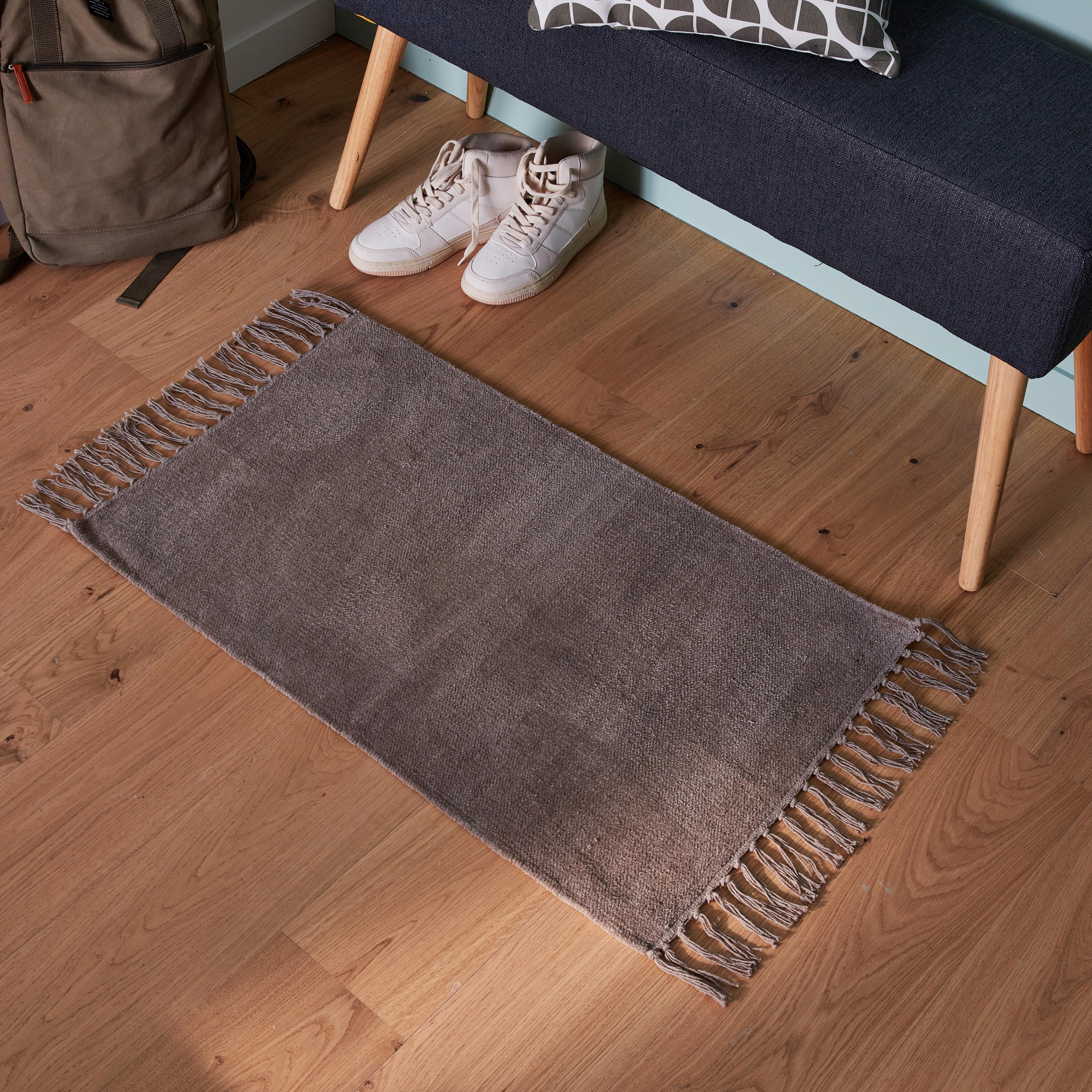 Tapete algodão INSPIRE MANOA COM FRANJAS 50X80CM MOON4 - 14