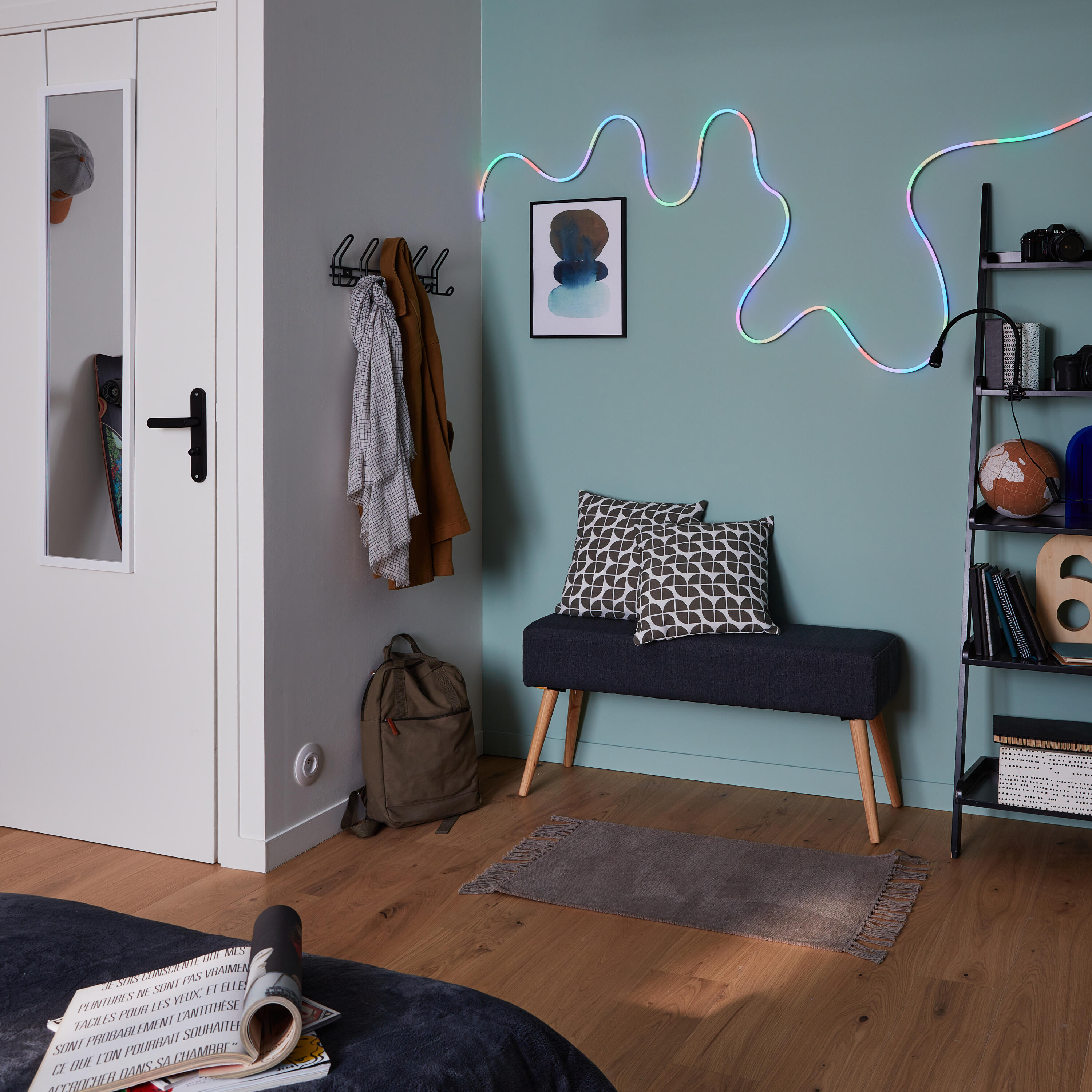 candeeiro de mesa led INSPIRE GAO 420lm 4000k preto - 8