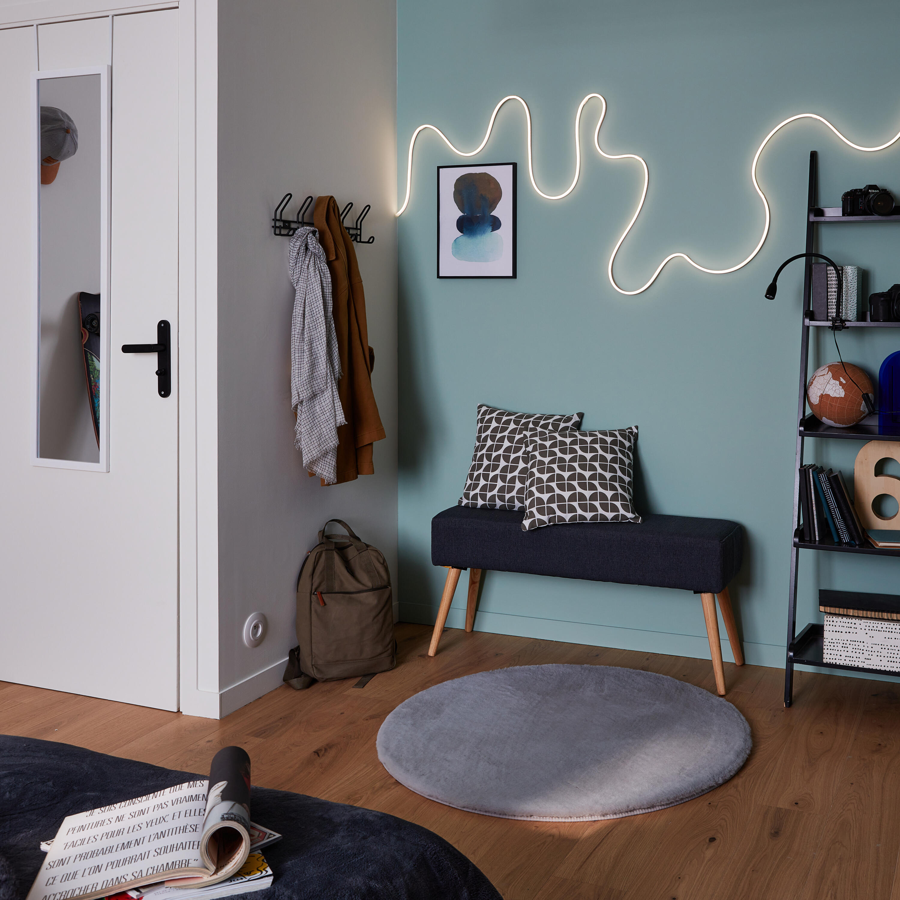 candeeiro de mesa led INSPIRE GAO 420lm 4000k preto - 7