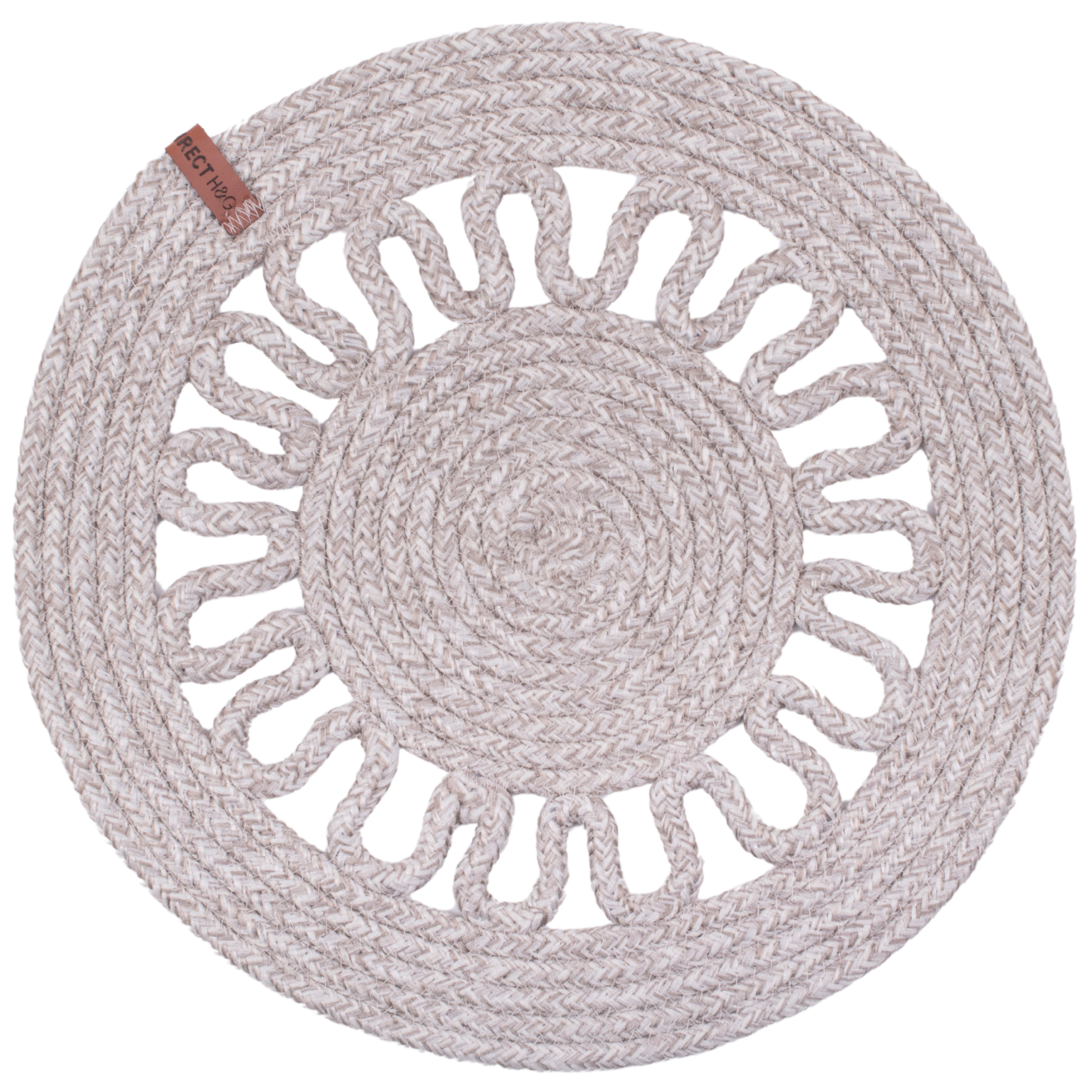 Podkładka na stół Boho szara śr. 35 cm