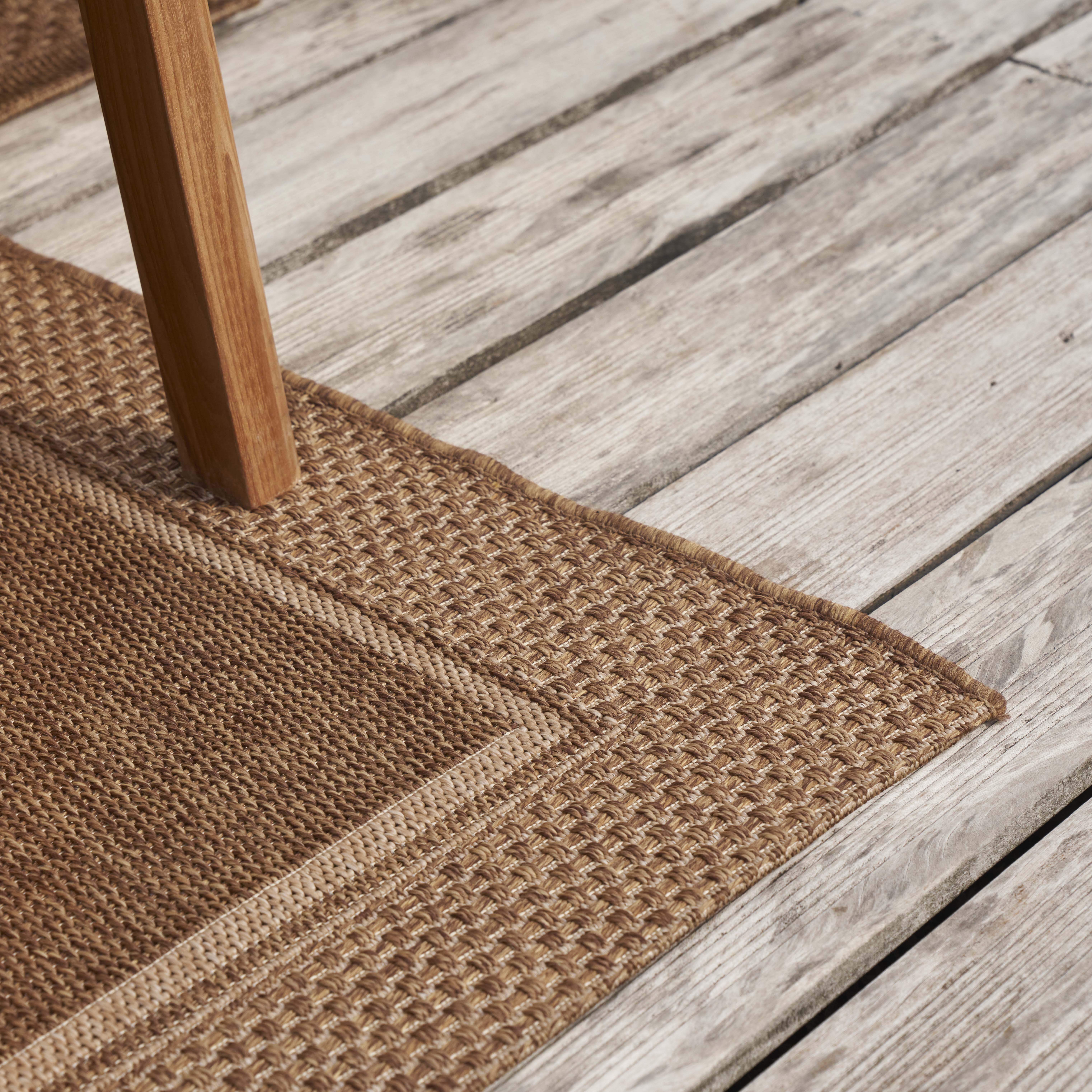 Alfombra exterior/interior polipropileno pelo corto INSPIRE Emma Border  beige  120x170cm - 5