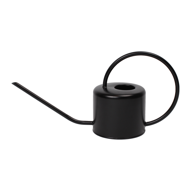 Konewka ogrodowa metalowa 1l czarna Rim Kowalczyk