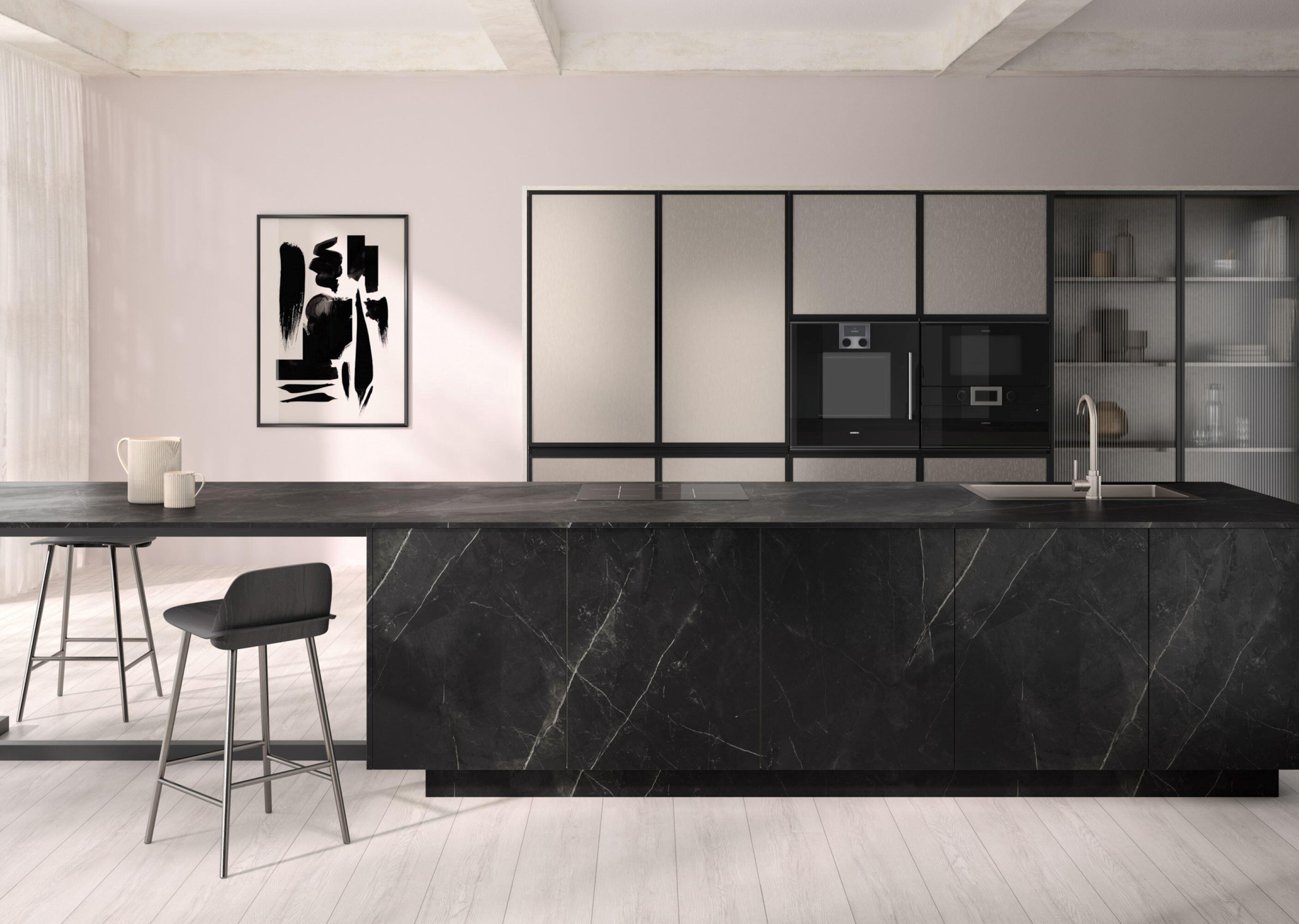 Tampo de bancada Marmol Hades 360x63cm 13mm - 8