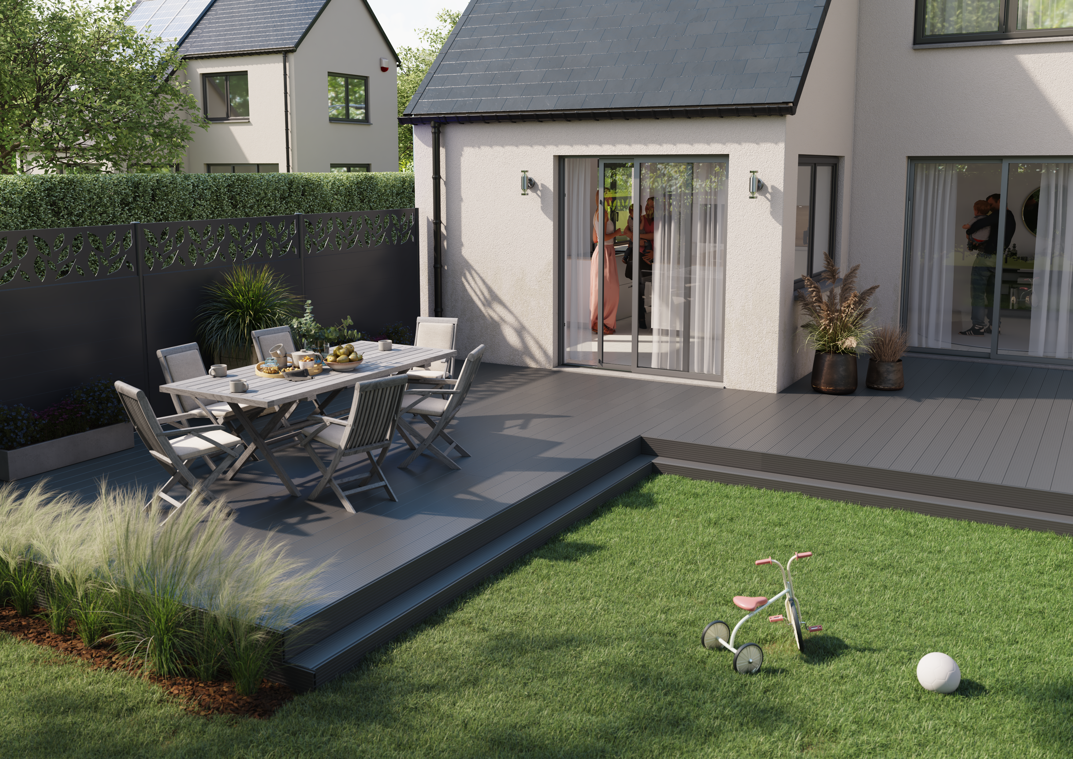 Planche composite Chausey JUST'APOSE, gris clair, L.400 x l.15 cm x Ep.22 mm - 6