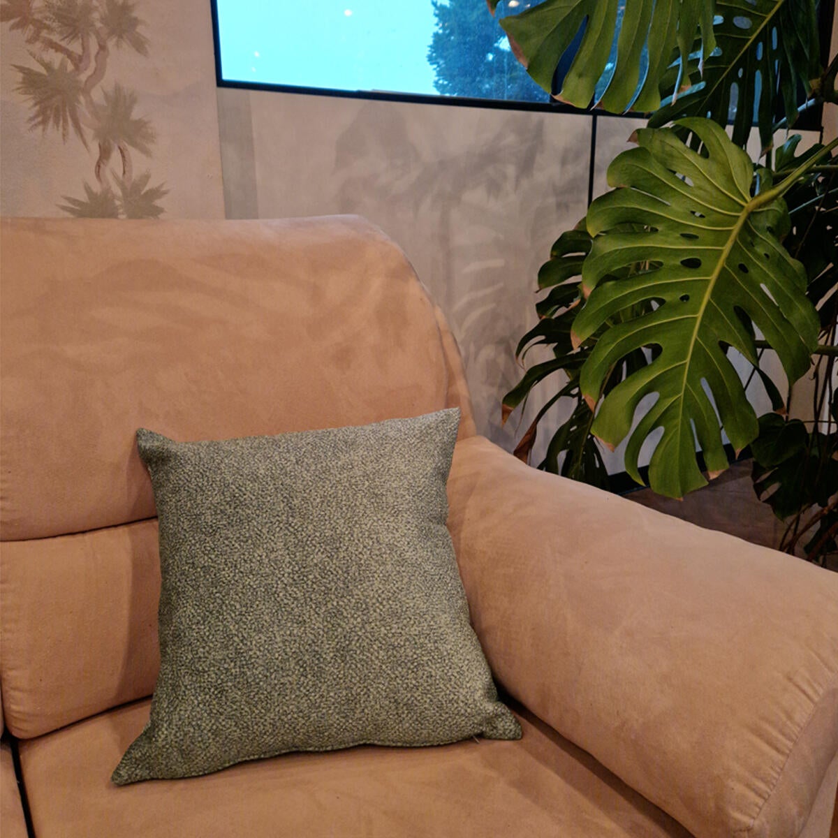 Cuscino Petra verde 42 x 42 cm - 2