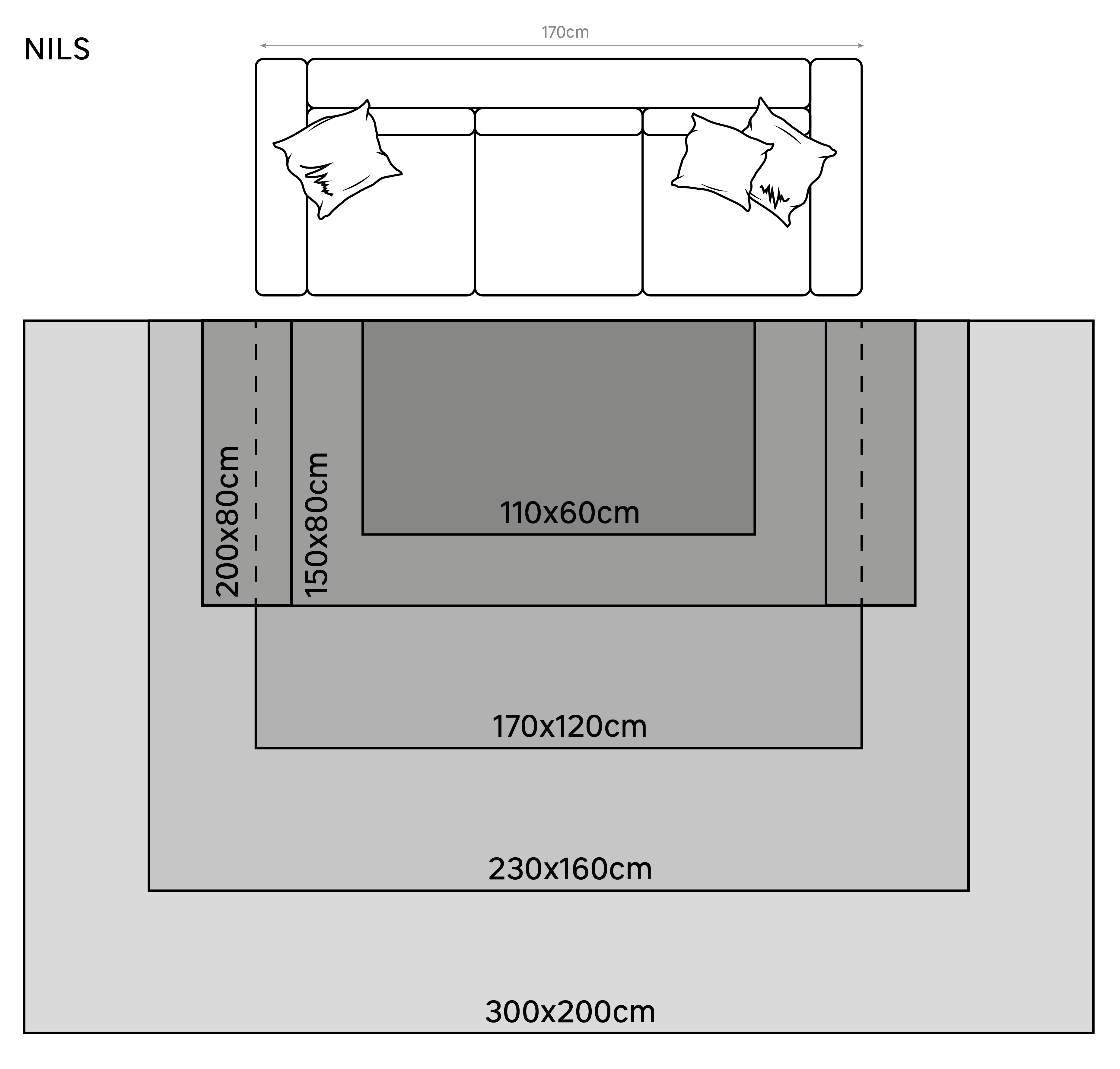Tapete Nils Jute 200x300cm natural Inspire - 8