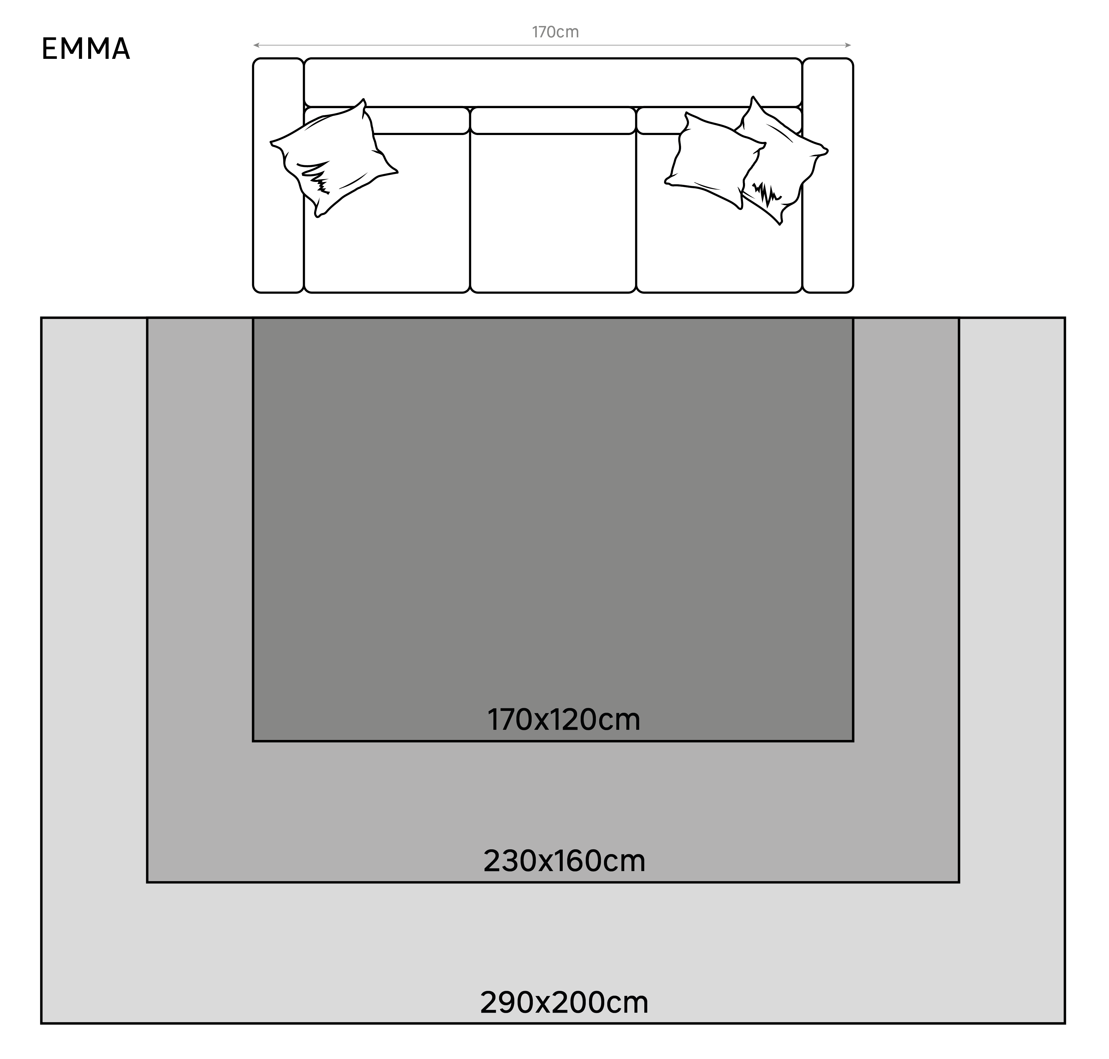 Alfombra exterior/interior polipropileno pelo corto INSPIRE Emma Border  beige  120x170cm - 10
