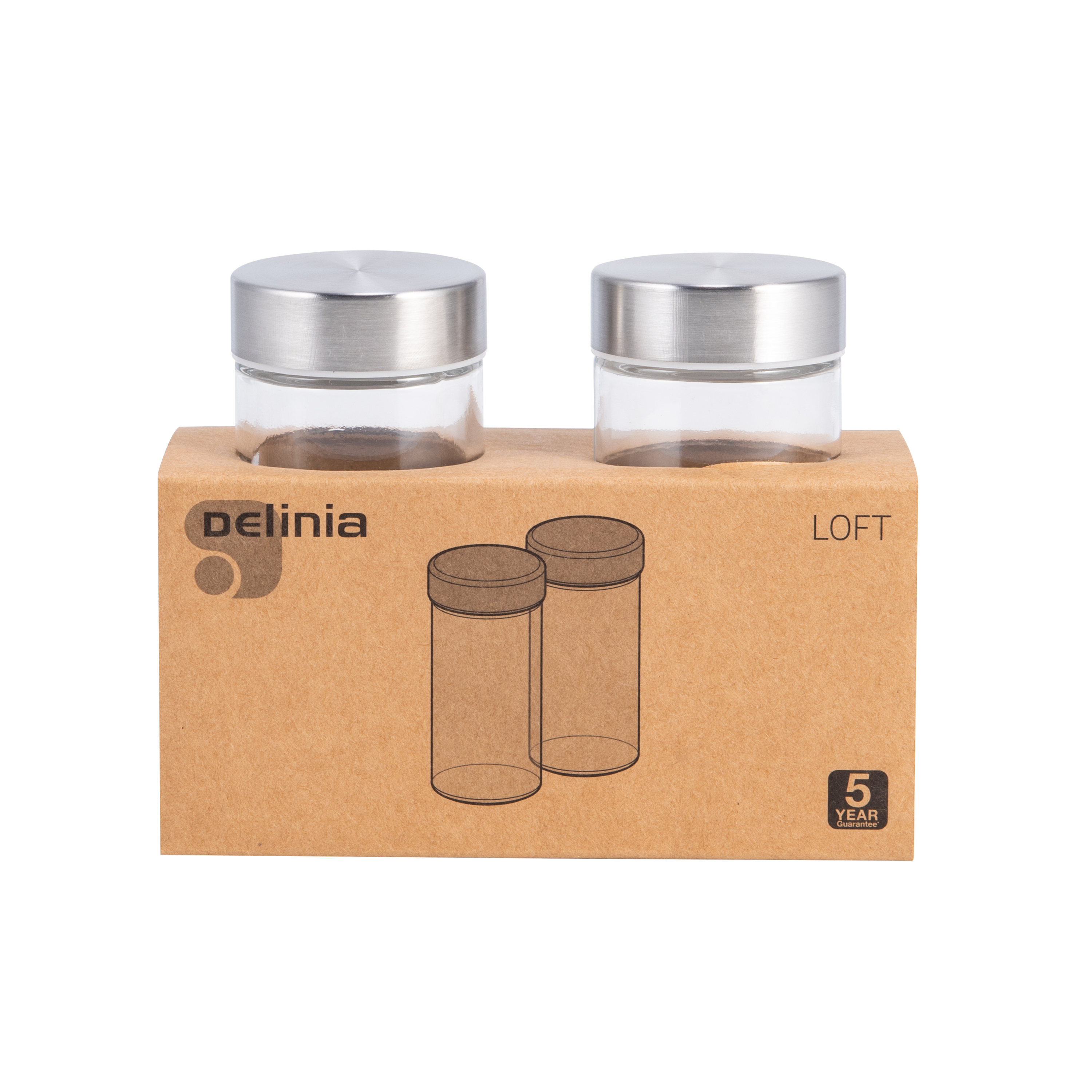 Lot de 2 pots à épices couvercle inox DELINIA - 6