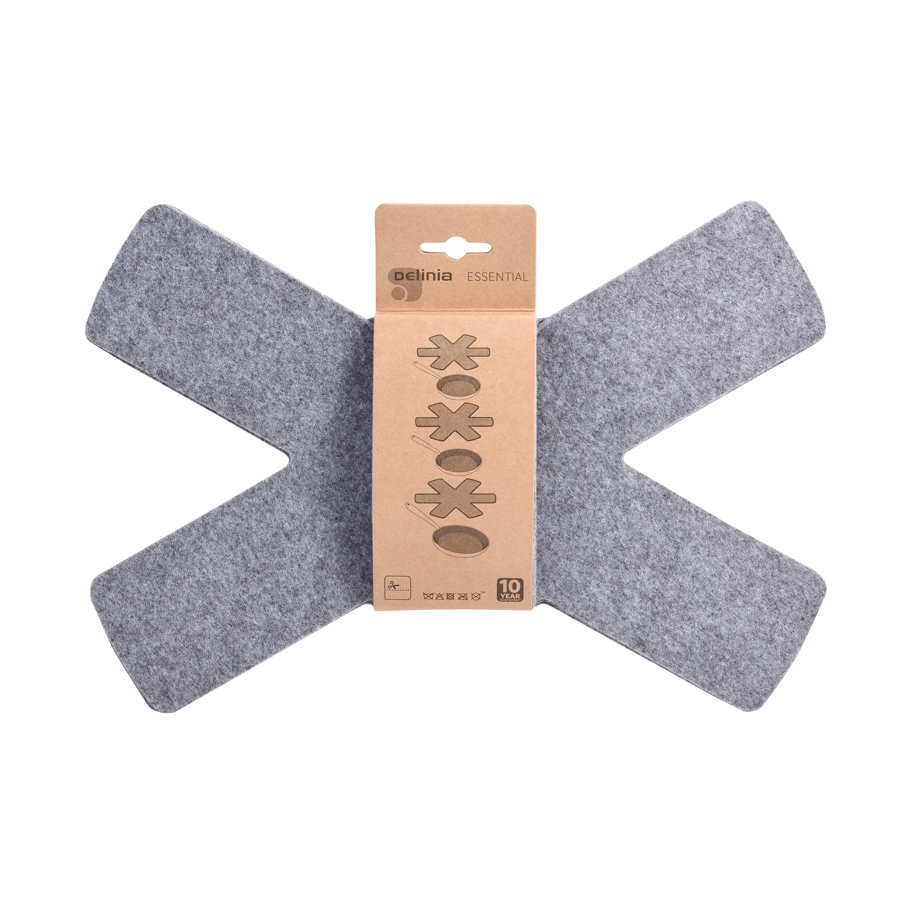 Conjunto de 3 protetores panelas e frigideiras 35,5x35,5x2cm Delinia Essential - 6