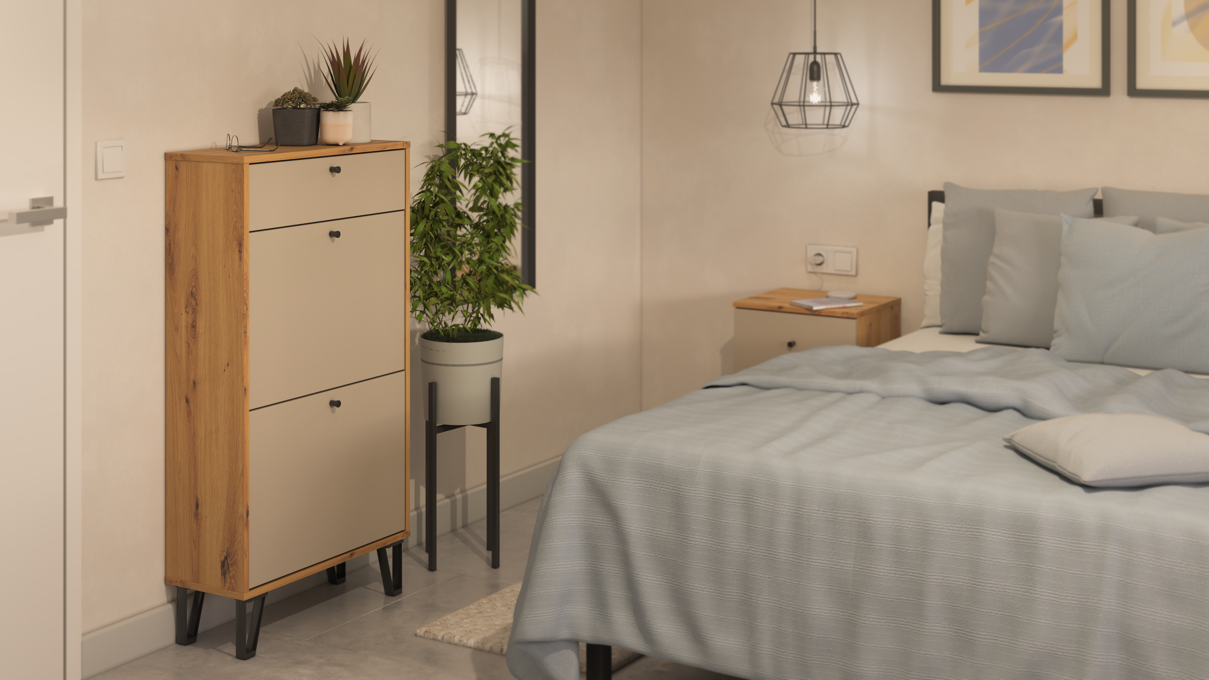 Cajonera de frente cerrado con 2 cajón/es de 40.2x59.4x35 cm - 13