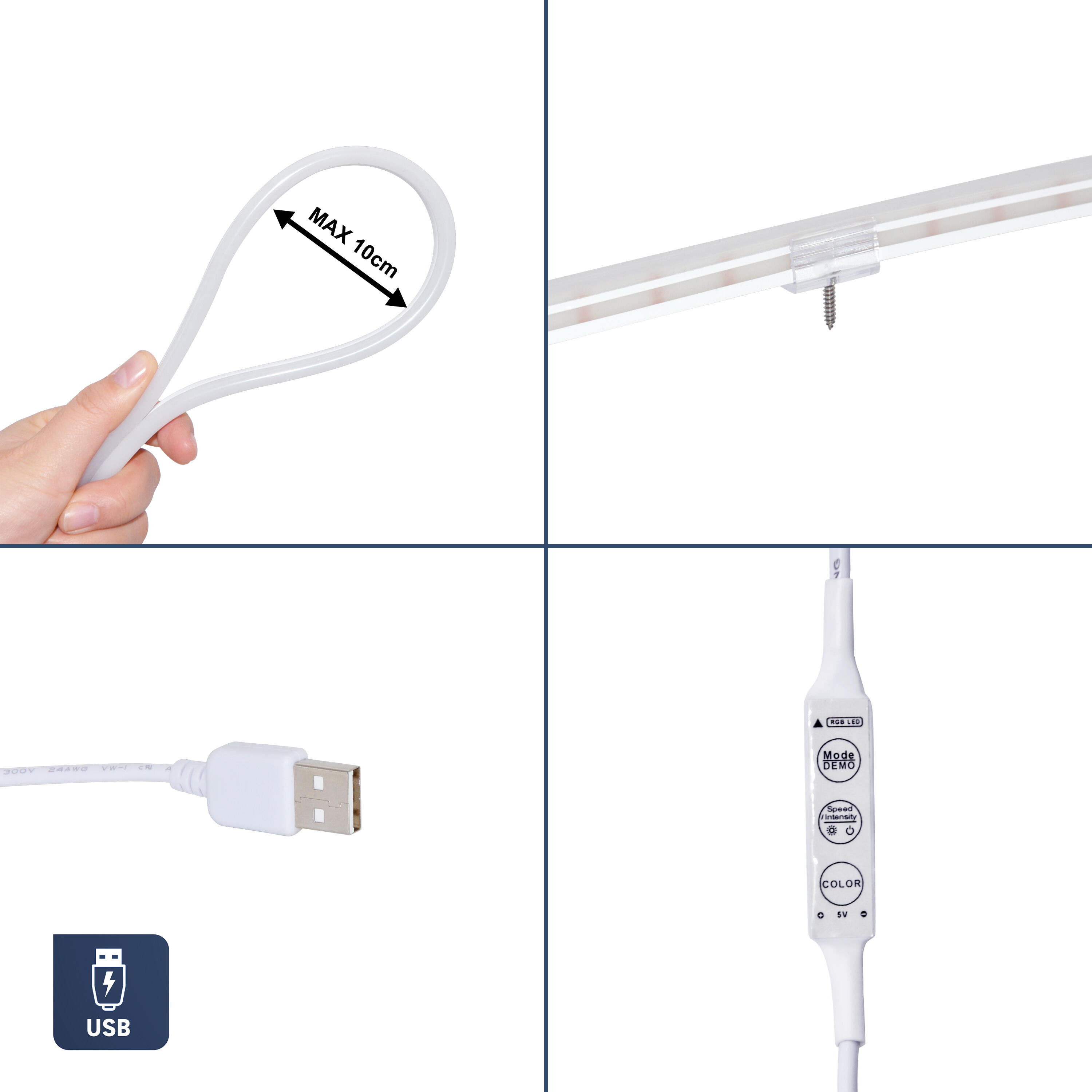 Kit Fita LED INSPIRE KISKI 1M IP20 MULTICOR - 6