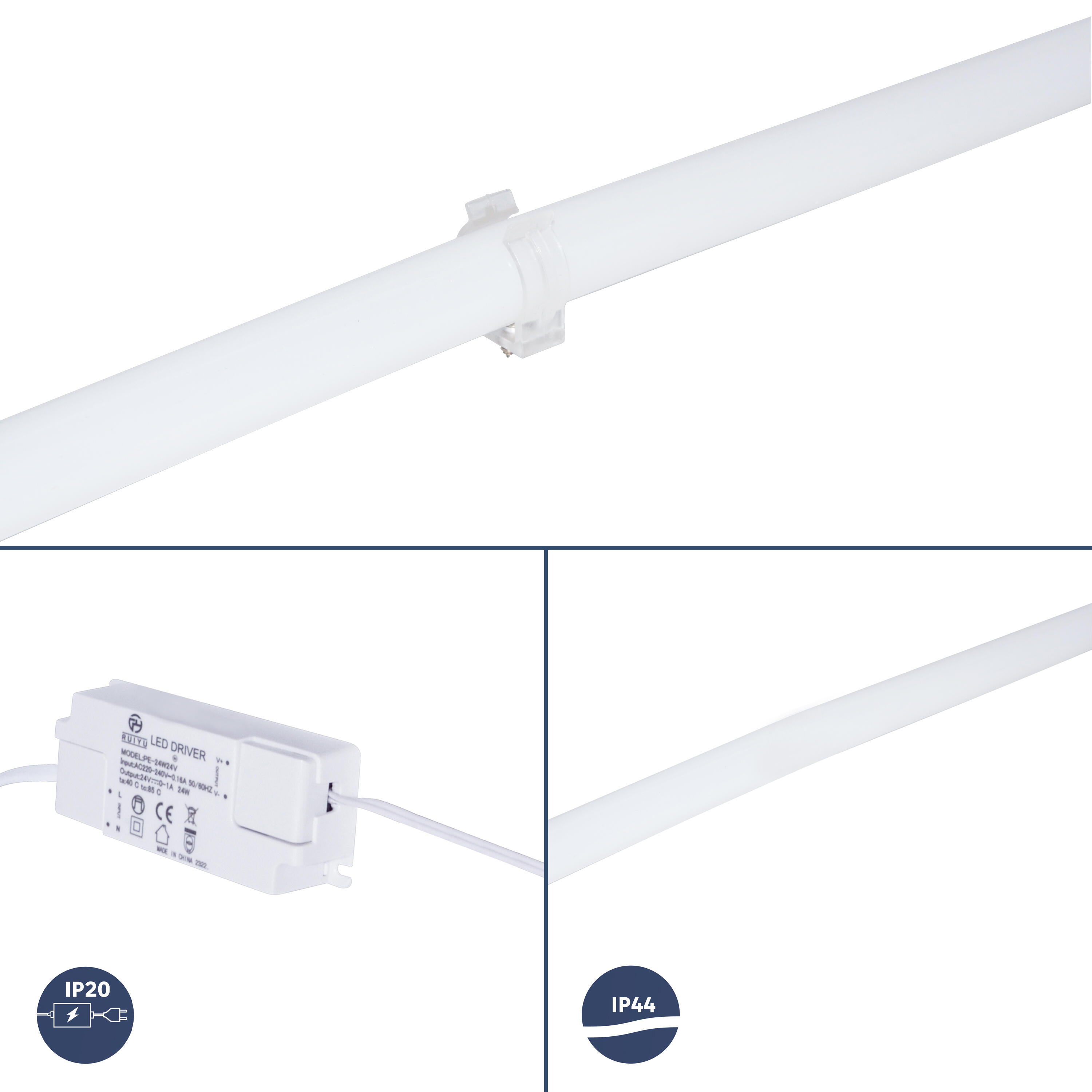Kit tira LED 220-240V SMD 2835 INSPIRE IP20 apto para zonas secas 1260 lm luz blanco neutro 4000K 3 metros - 5