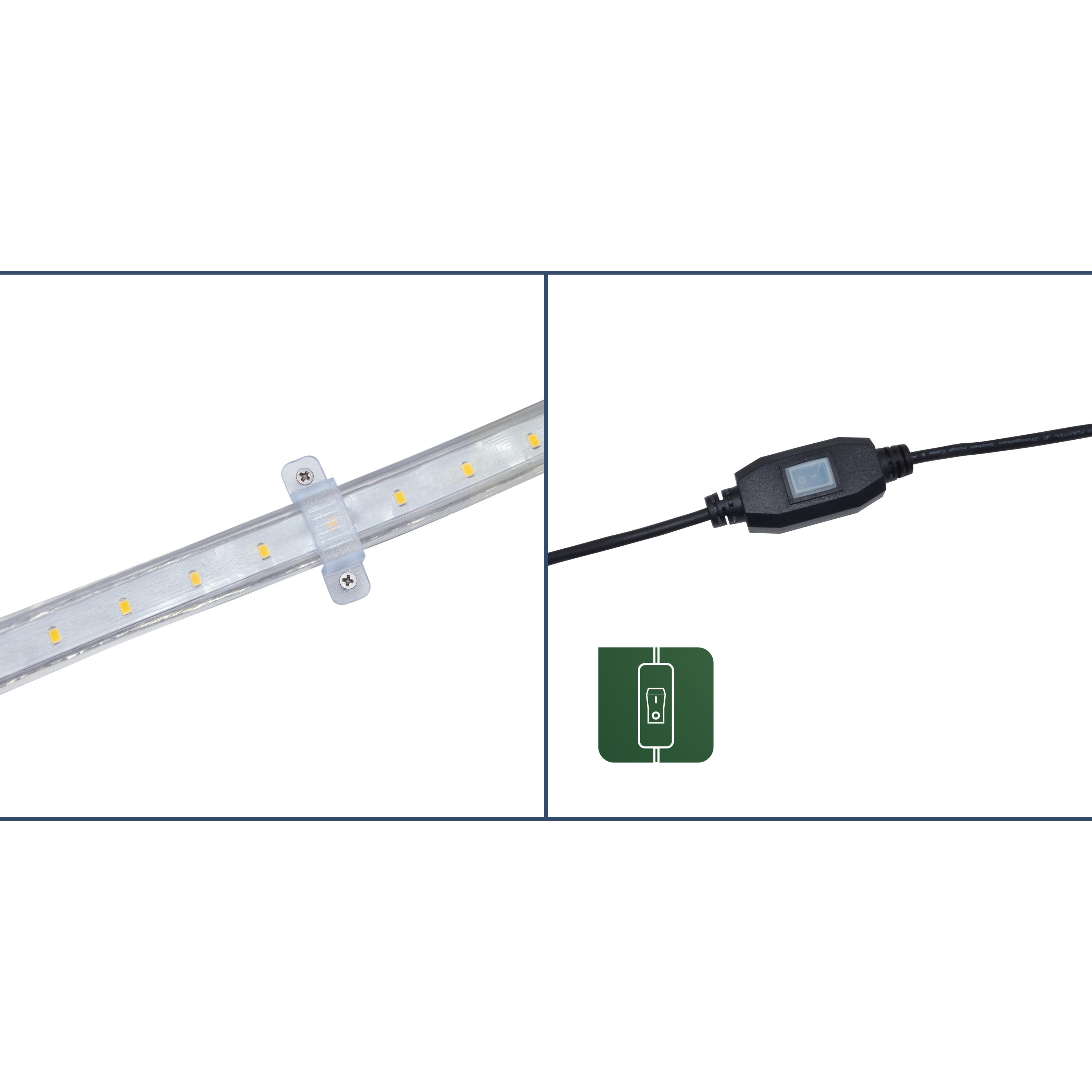 Kit ruban LED de chantier L.30m, 4000 Kelvins, 800 Lumens/m, IP44 Kalgo INSPIRE - 7