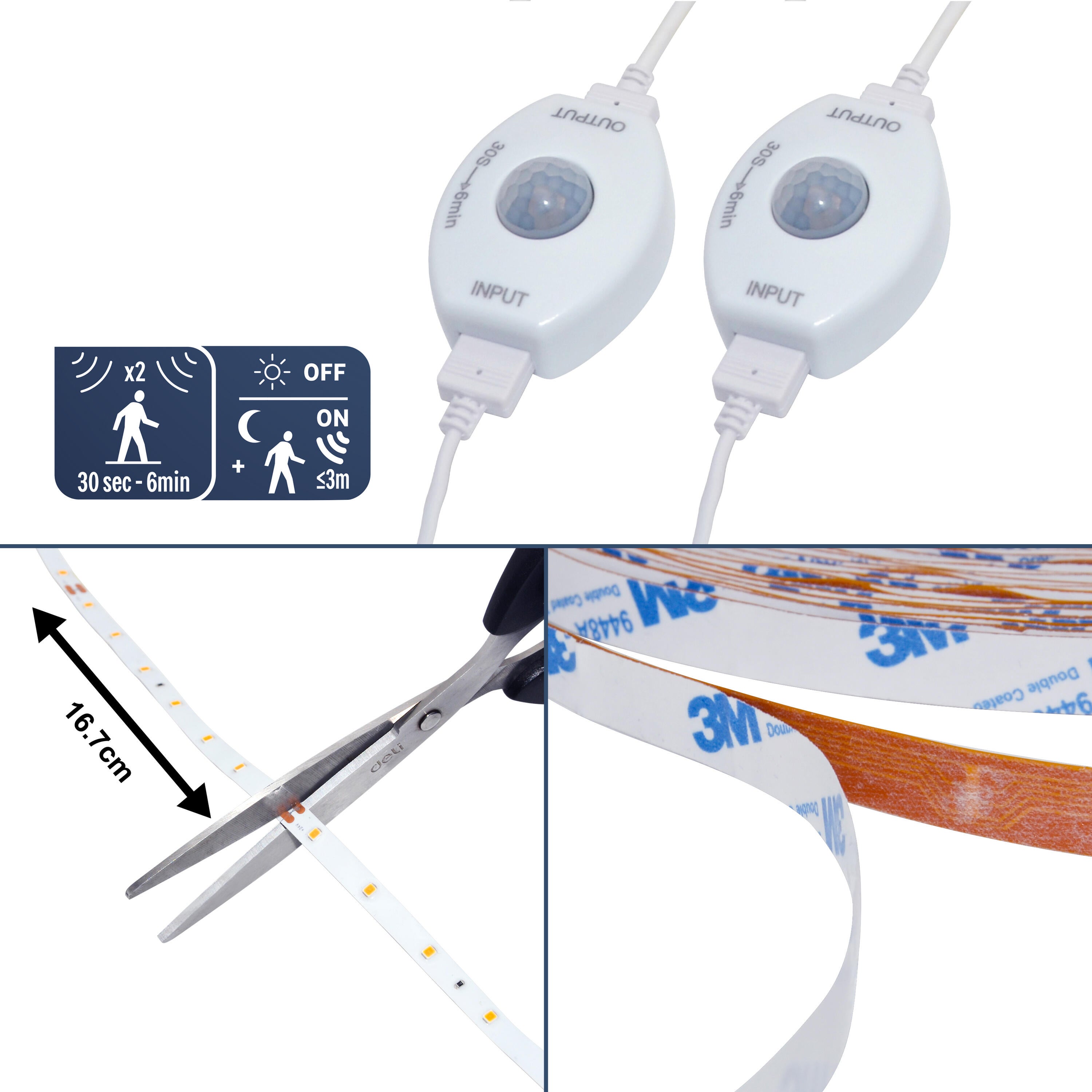 Taśma LED z czujnikiem 2 x 2 m IP20 Sori Inspire - 7