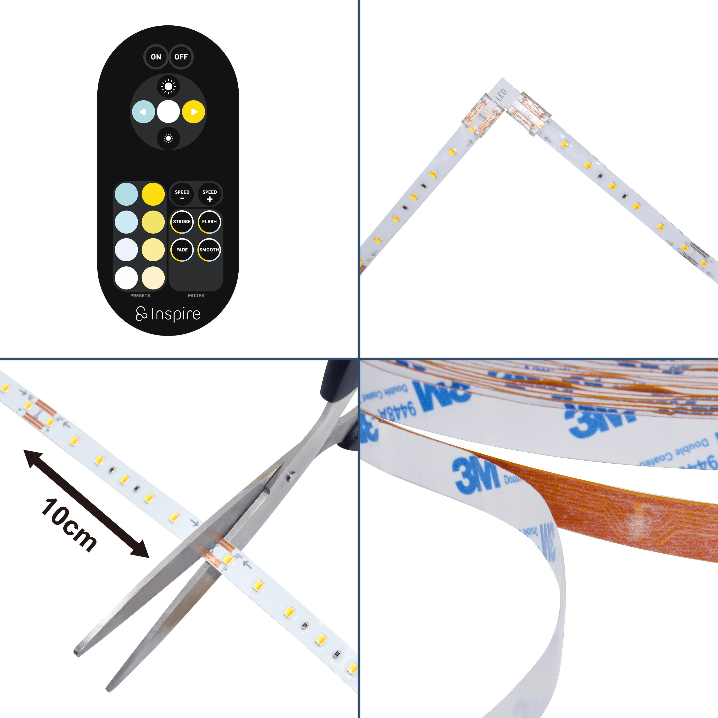 Kit ruban LED L.5m changements de blancs et intensité 620 Lm/m, Ledflexi INSPIRE - 7