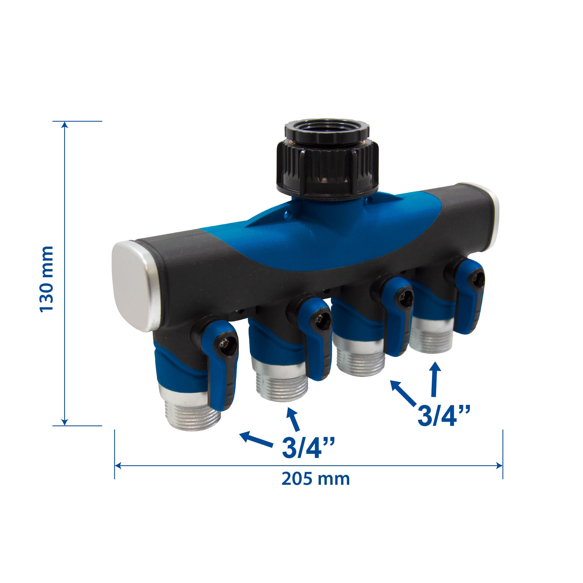 Distribuidor cuádruple 3/4 - 2