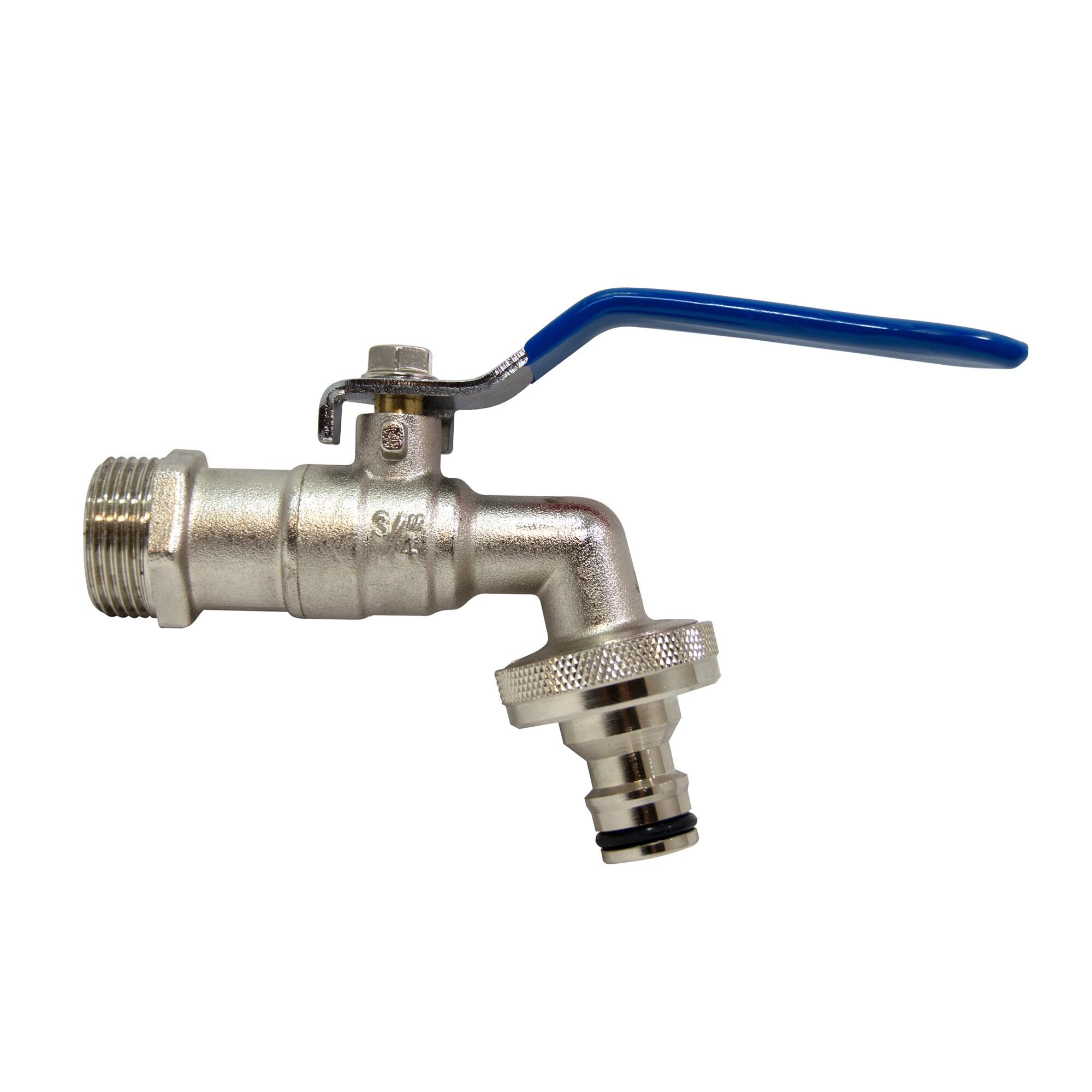 Grifo para manguera regulable 3/4 - 1 con toma automática