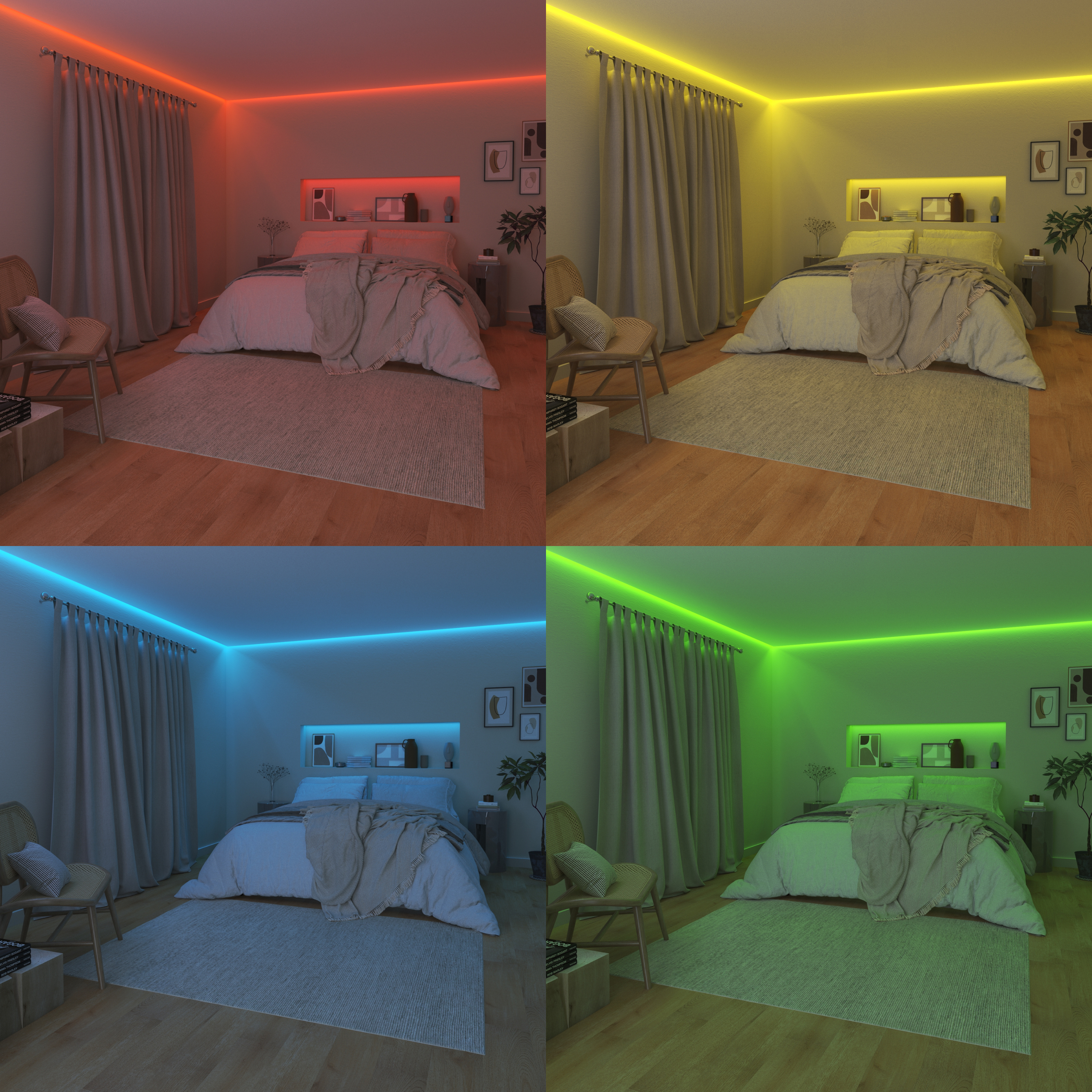 Kit ruban Led L.10m RGBW IC couleurs dynamiques/synchro musique Cutflexi INSPIRE - 3