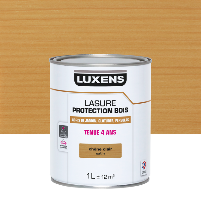 Lasure LUXENS , 4 ans chêne clair satiné 1 l