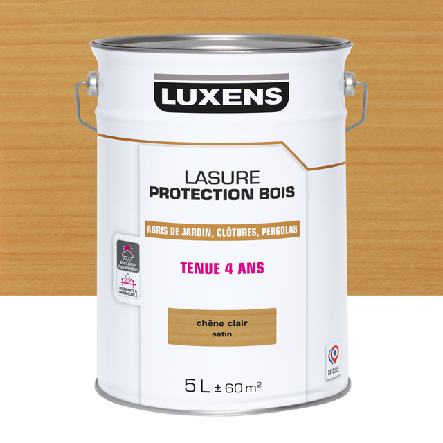 Lasure LUXENS , 4 ans chêne clair satiné 5 l