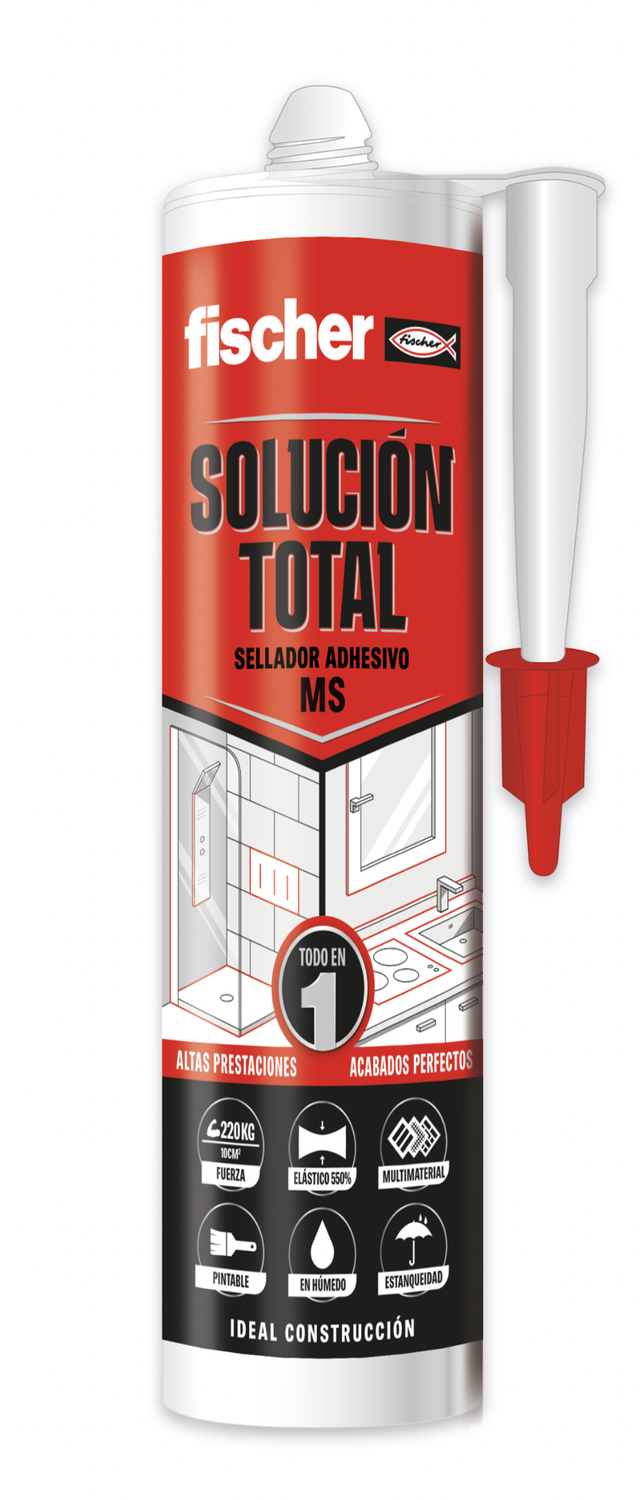 Masilla, silicona o sellador FISCHER 290 ml blanco