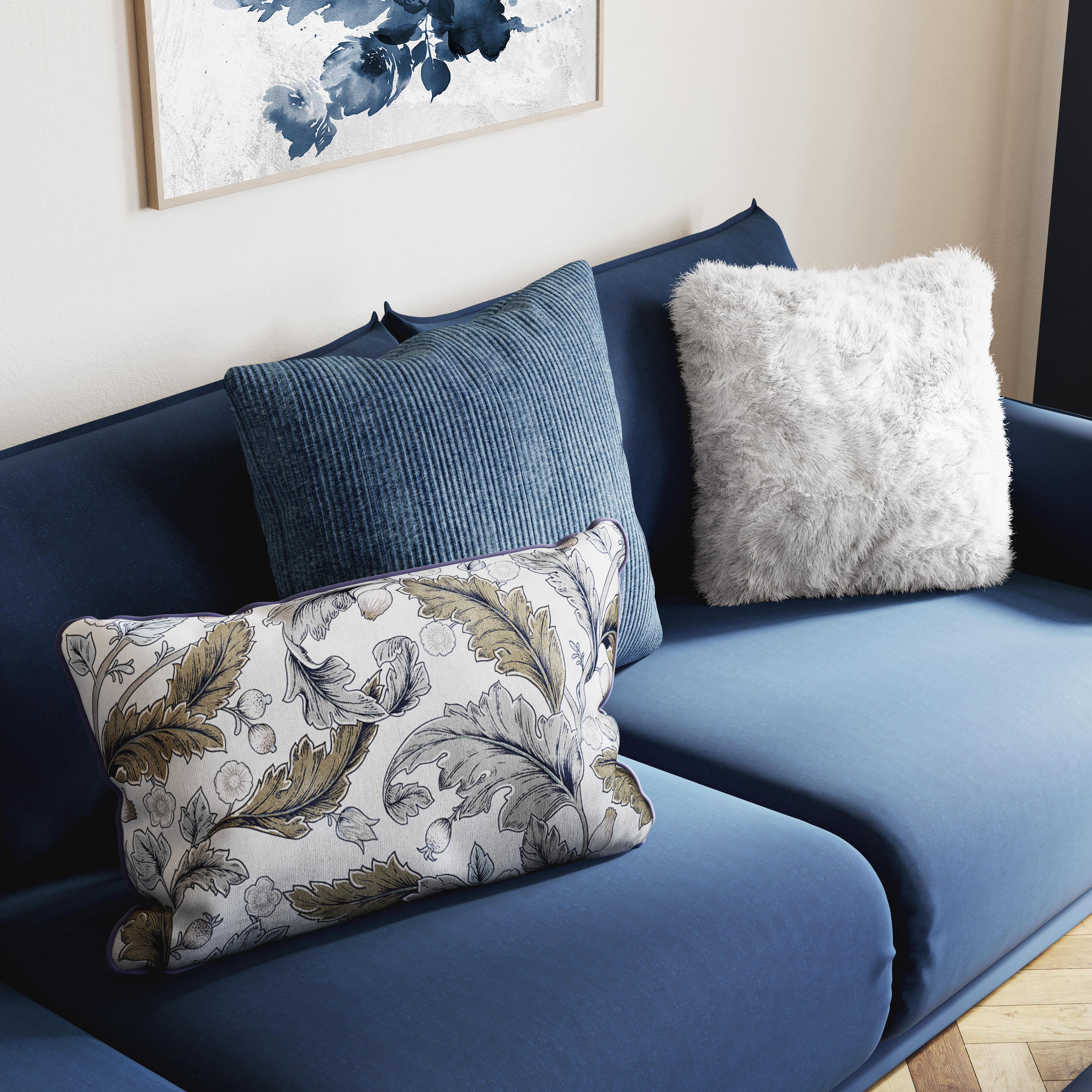 Almofada decorativa INSPIRE DOLMA 45X45CM BRANCO - 9