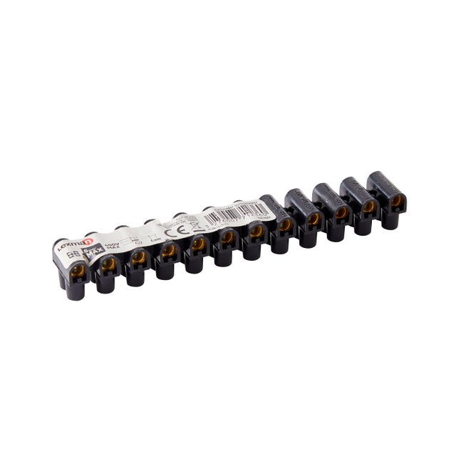 Barrette de 12 dominos électriques, 6mm² pour rigide et souple LEXMAN
