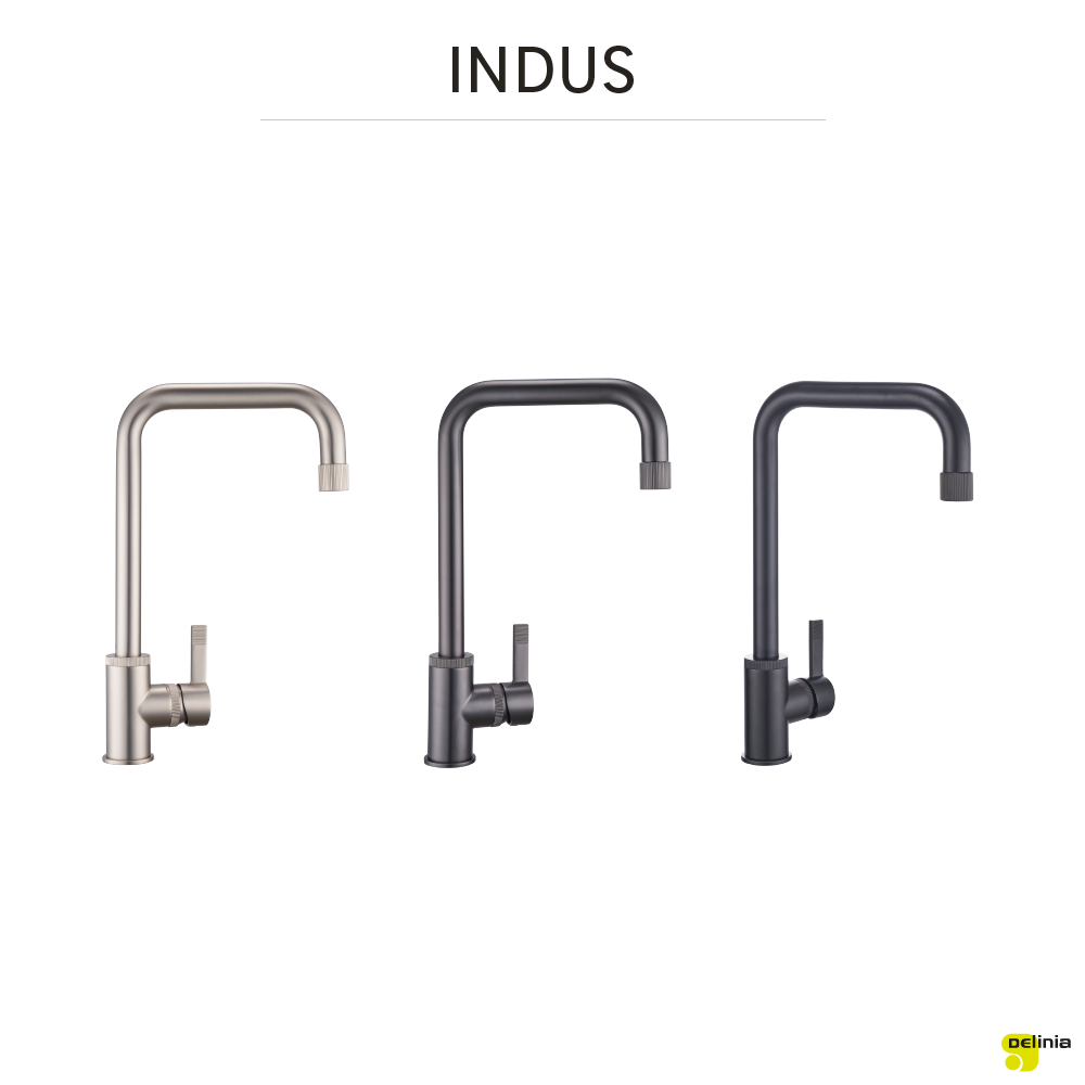 Torneira de bancada cinza envernizado Delinia Indus - 14