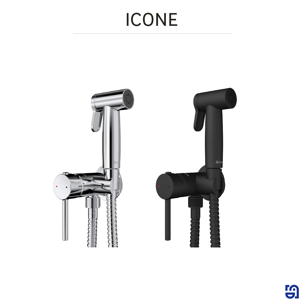 Kit de higiene de banho 13,7 cm cromado Sensea Icone - 14