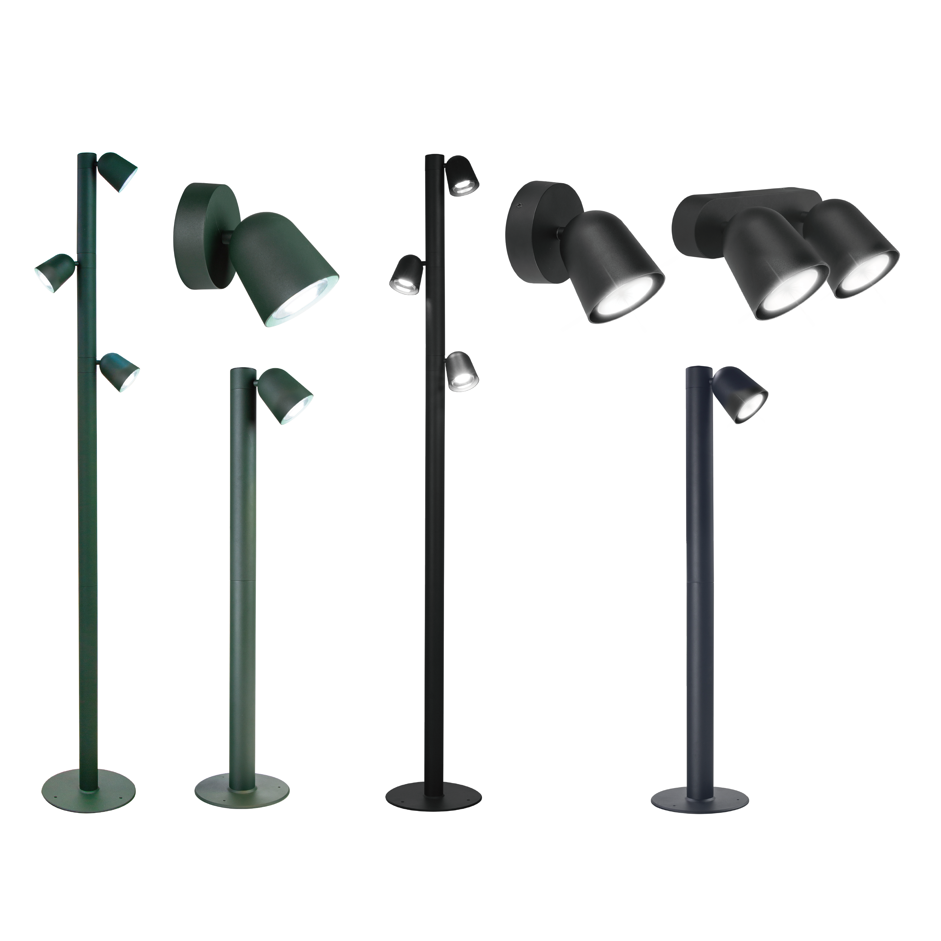 Kinkiet zewnętrzny Philly czarny GU10 IP44 Inspire - 9