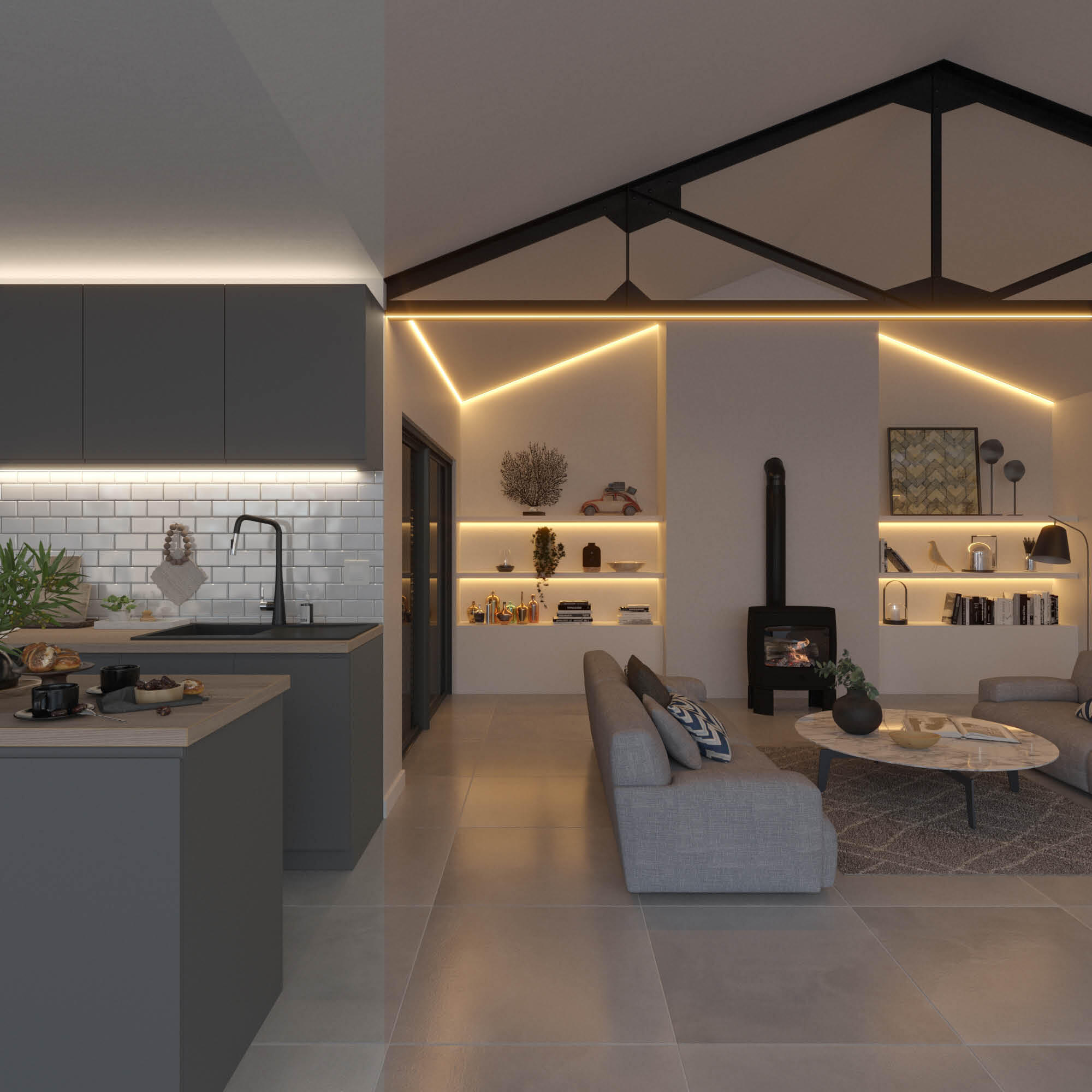 Kit ruban LED COB L.5 m, changement de blancs et d'intensité, Cutflexi INSPIRE - 3