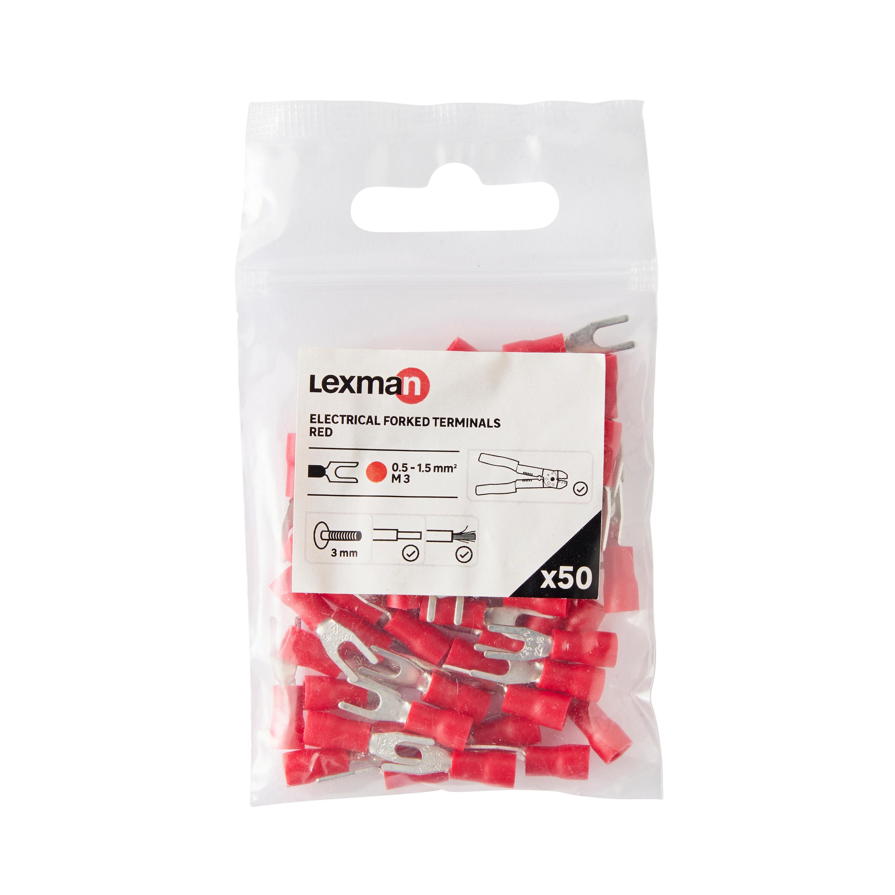 50 terminales horquilla 0.5-1.5/m3 lexman - 11