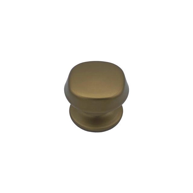 Pomolo fisso per porta SAGUATTI 172/70GB in alluminio oro satinato