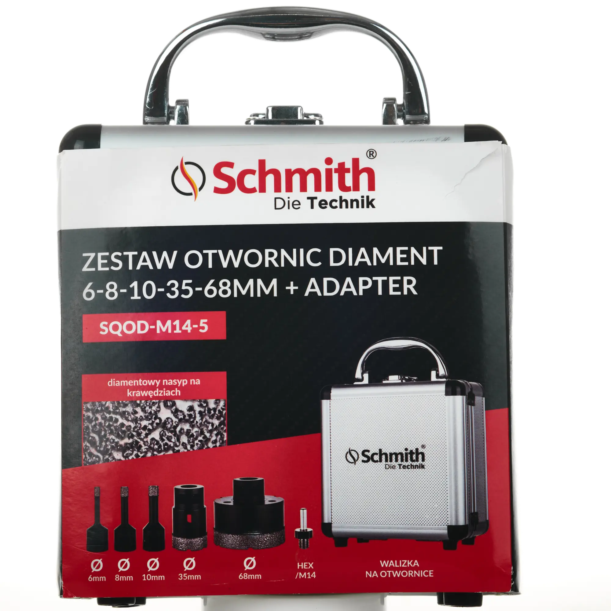 Zestaw otwornic diamentowych na szlifierkę 6 - 68 mm 5szt. SCHMITH - 2