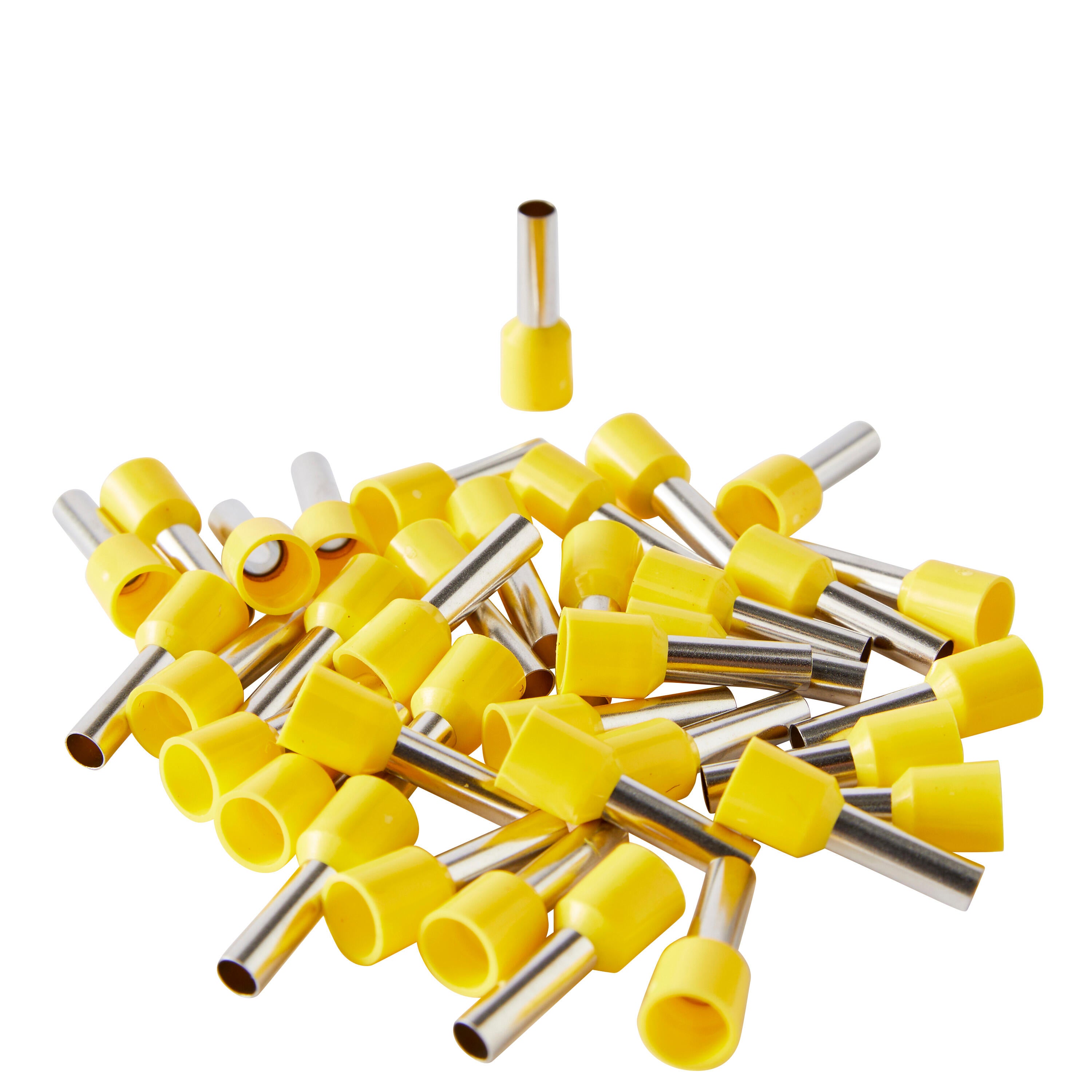 50 Ponteiras isoladas 6MM2 AMARELO LEXMAN - 2