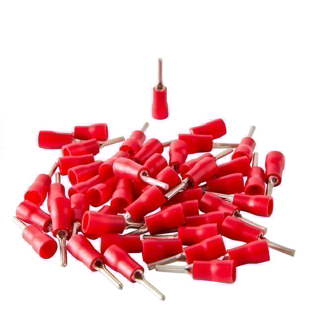 100 Terminali A Crimpare In Ottone - Connettori A U Per Fili 0.5-1.5 Mm² - Per Auto, Elettrodomestici - Foto 4