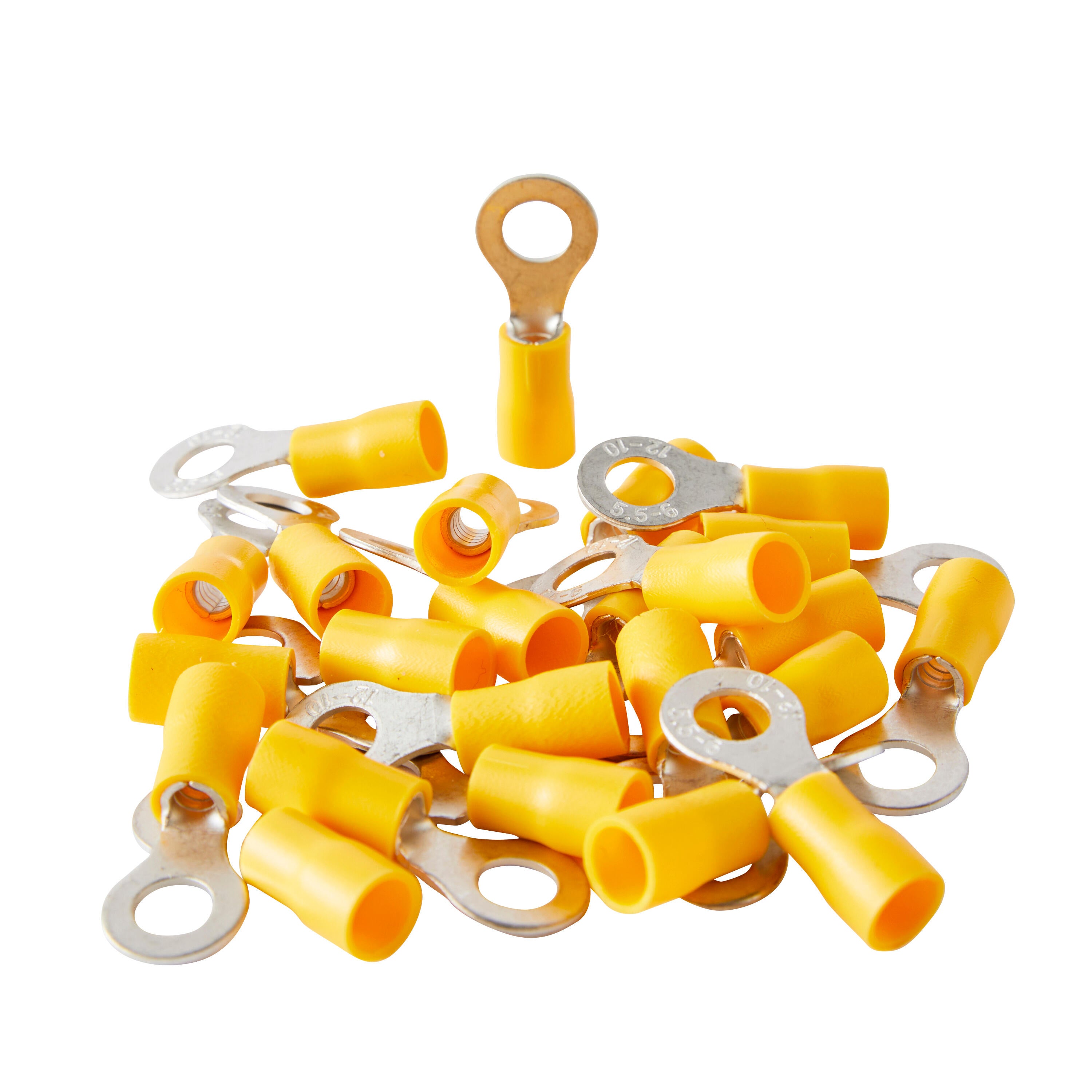 50 terminais olhal 4-6MM2 M6 AMARELO LEXMAN - 2