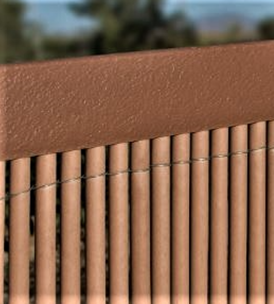 Perfil de remate para mimbre ocultación marrón 1 m NATERIAL - 4