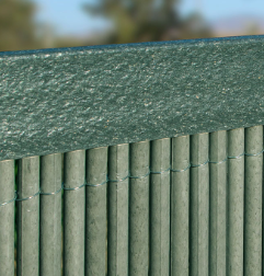 Profil de finition pour canisses, pvc, vert L 1m