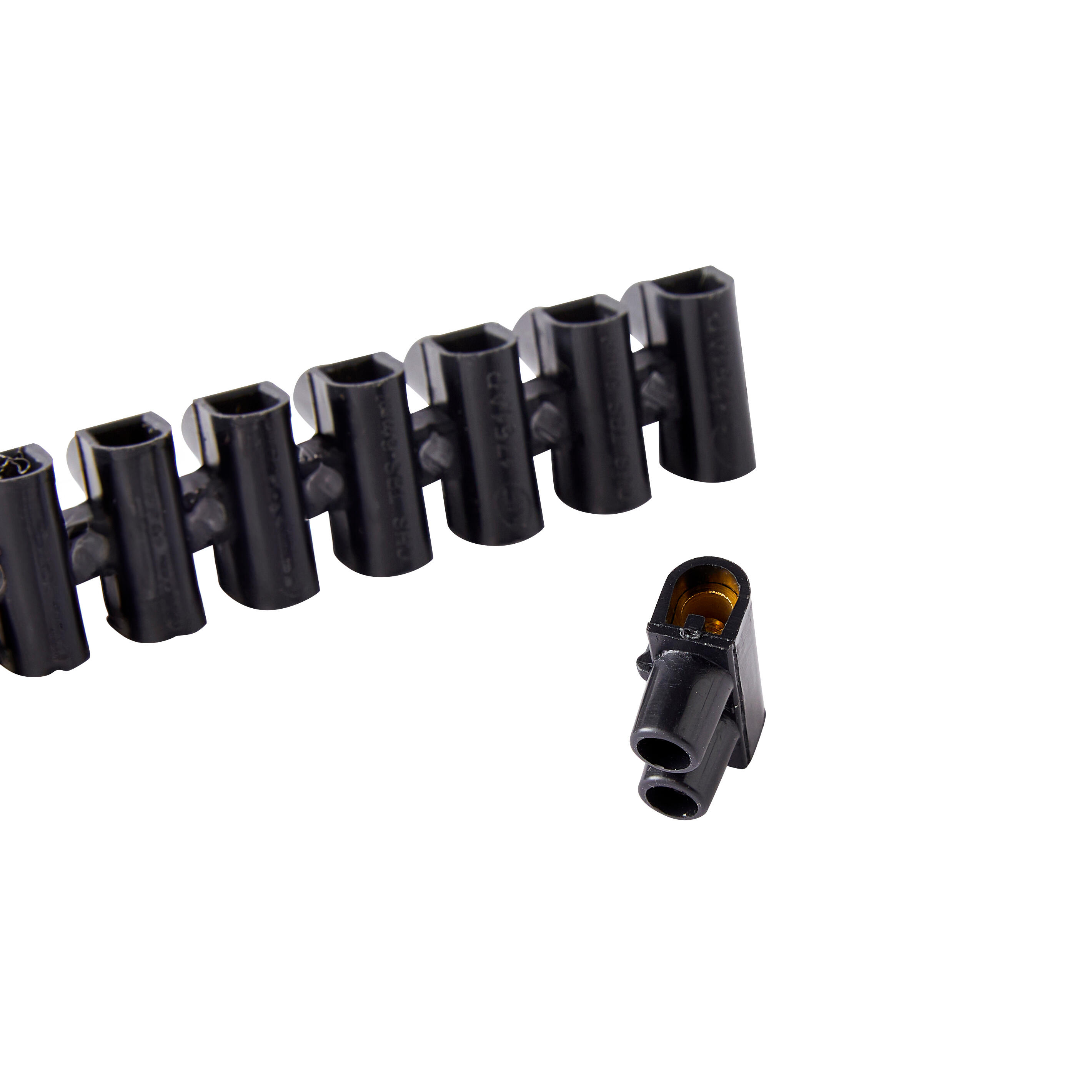 Regleta 12 polos 6mm negra lexman