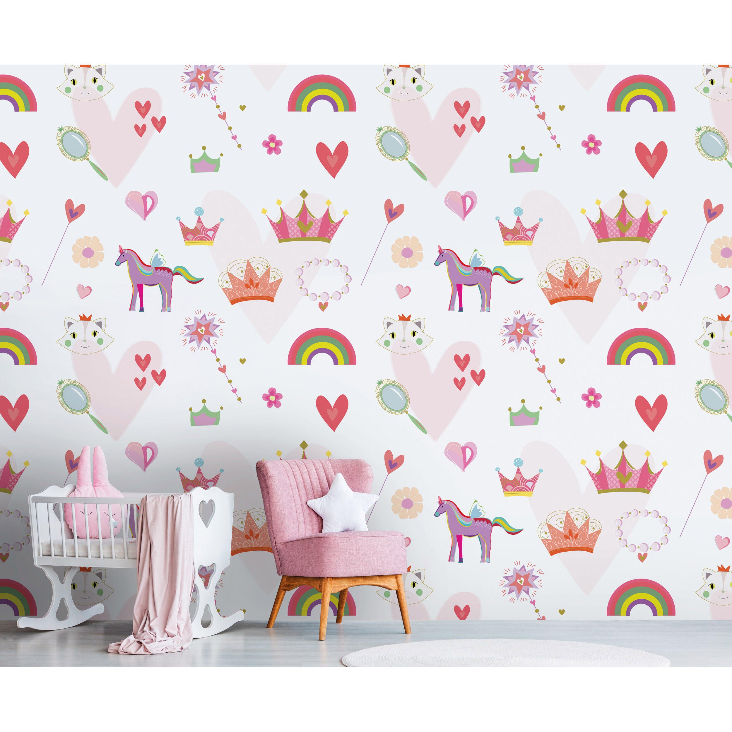 Tapeta panoramiczna dziecięca The Wall Jednorożce 159 x 280 cm