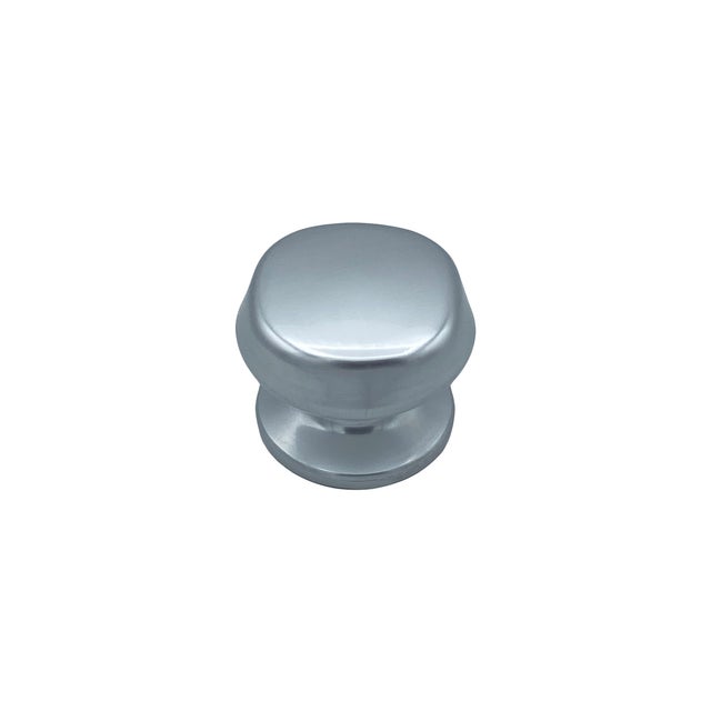 Pomolo fisso per porta SAGUATTI 172/70AB in alluminio argento lucido