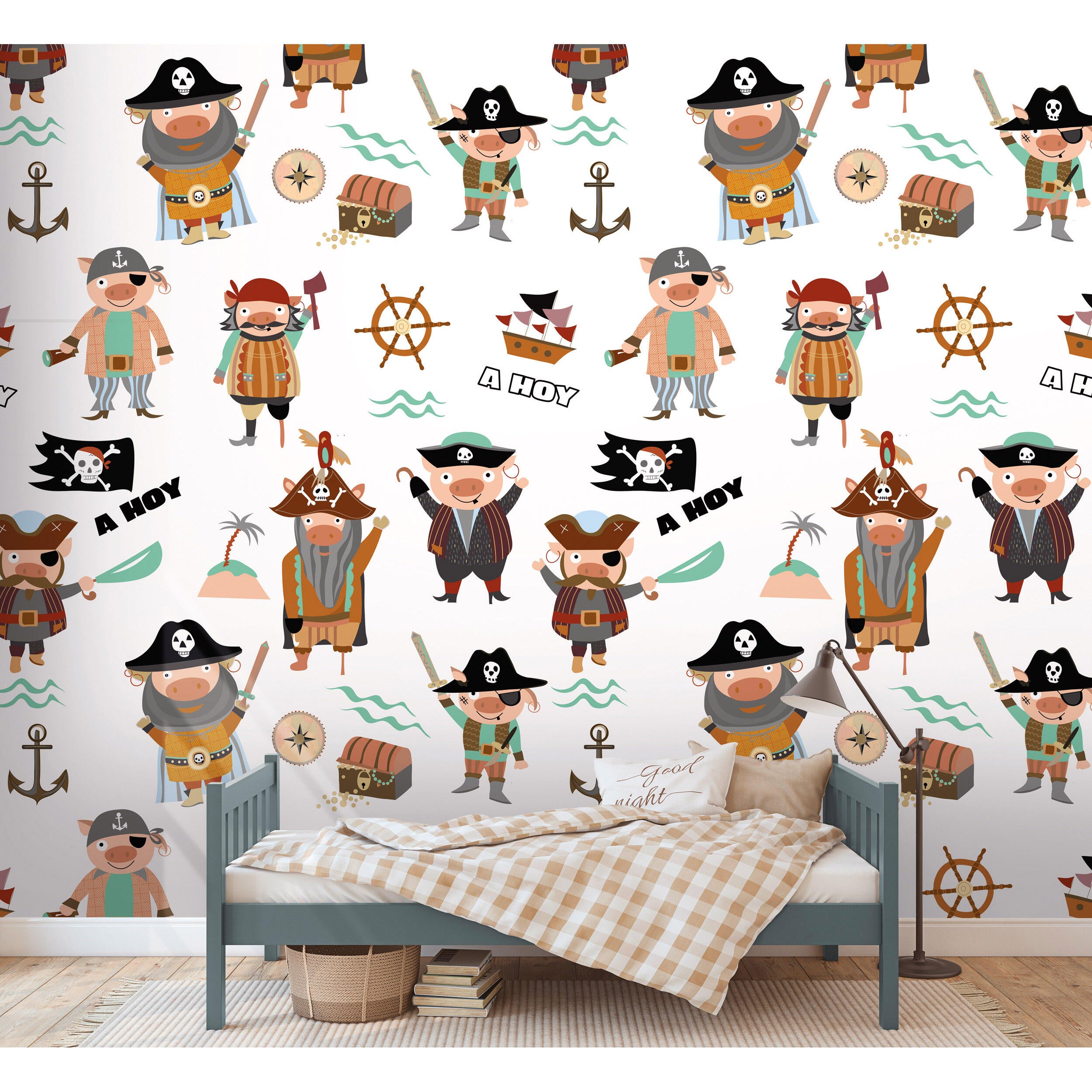 Tapeta panoramiczna dziecięca The Wall Piraci 159 x 280 cm