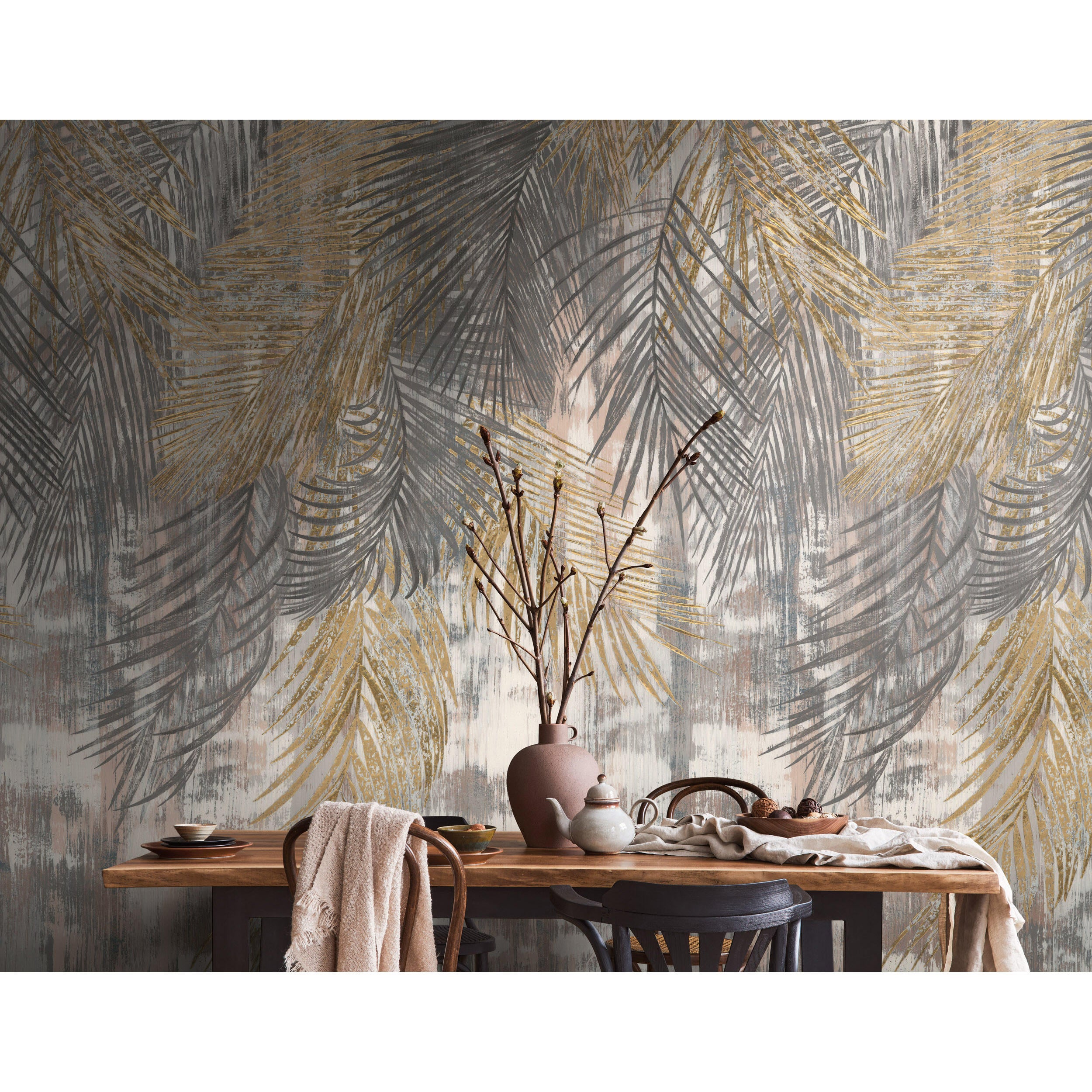 Tapeta panoramiczna The Wall Liście Palmowe 159 x 280 cm