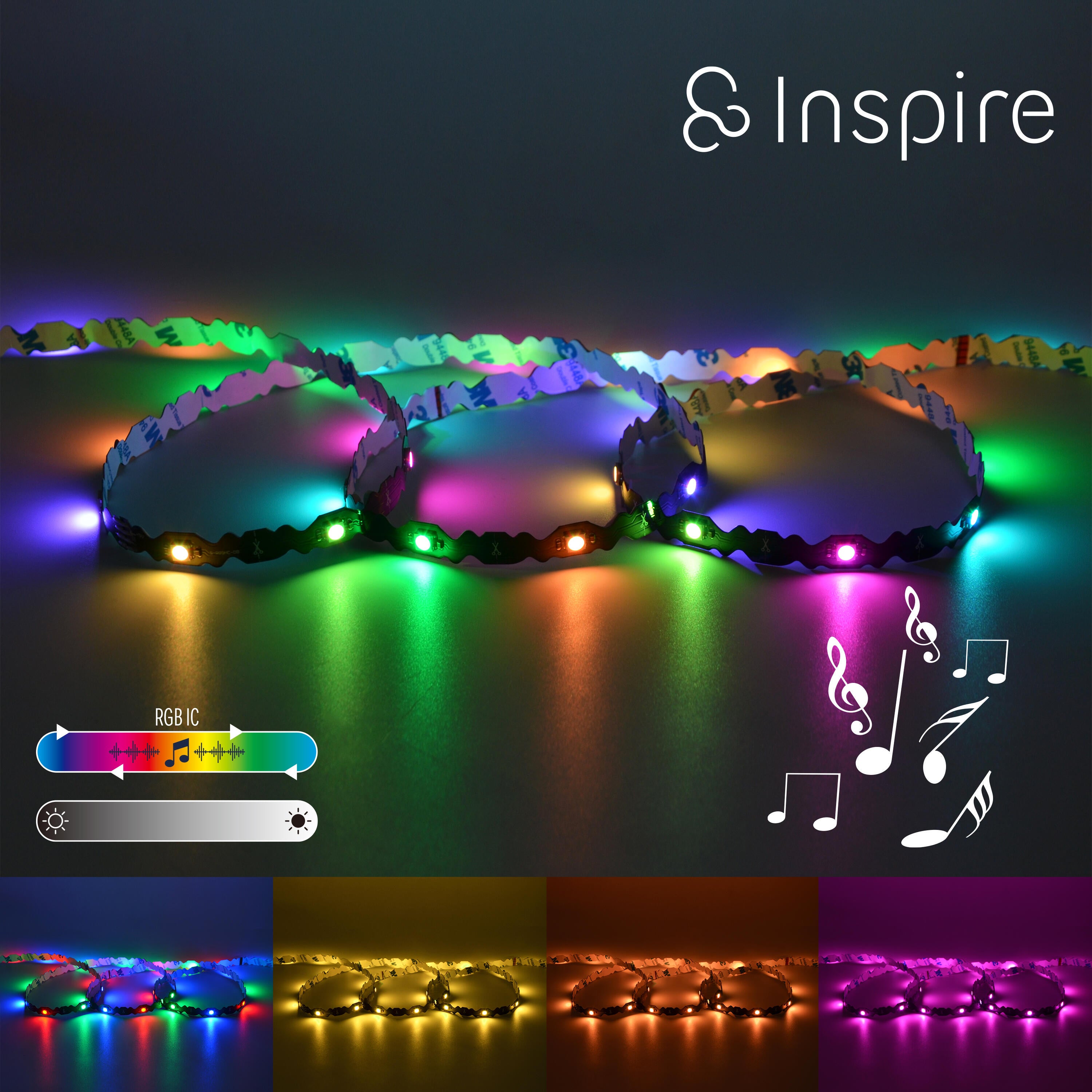 Taśma LED Raka elastyczna RGB Inspire - 5