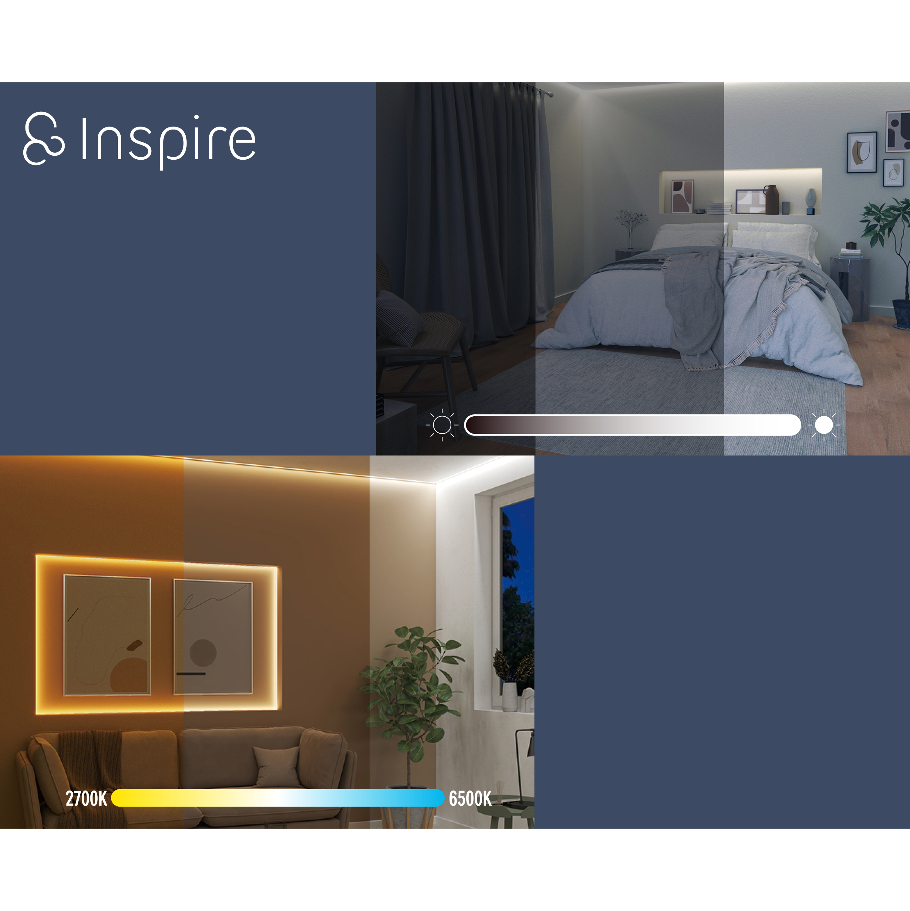 Kit ruban LED COB L.5 m, changement de blancs et d'intensité, Cutflexi INSPIRE - 9