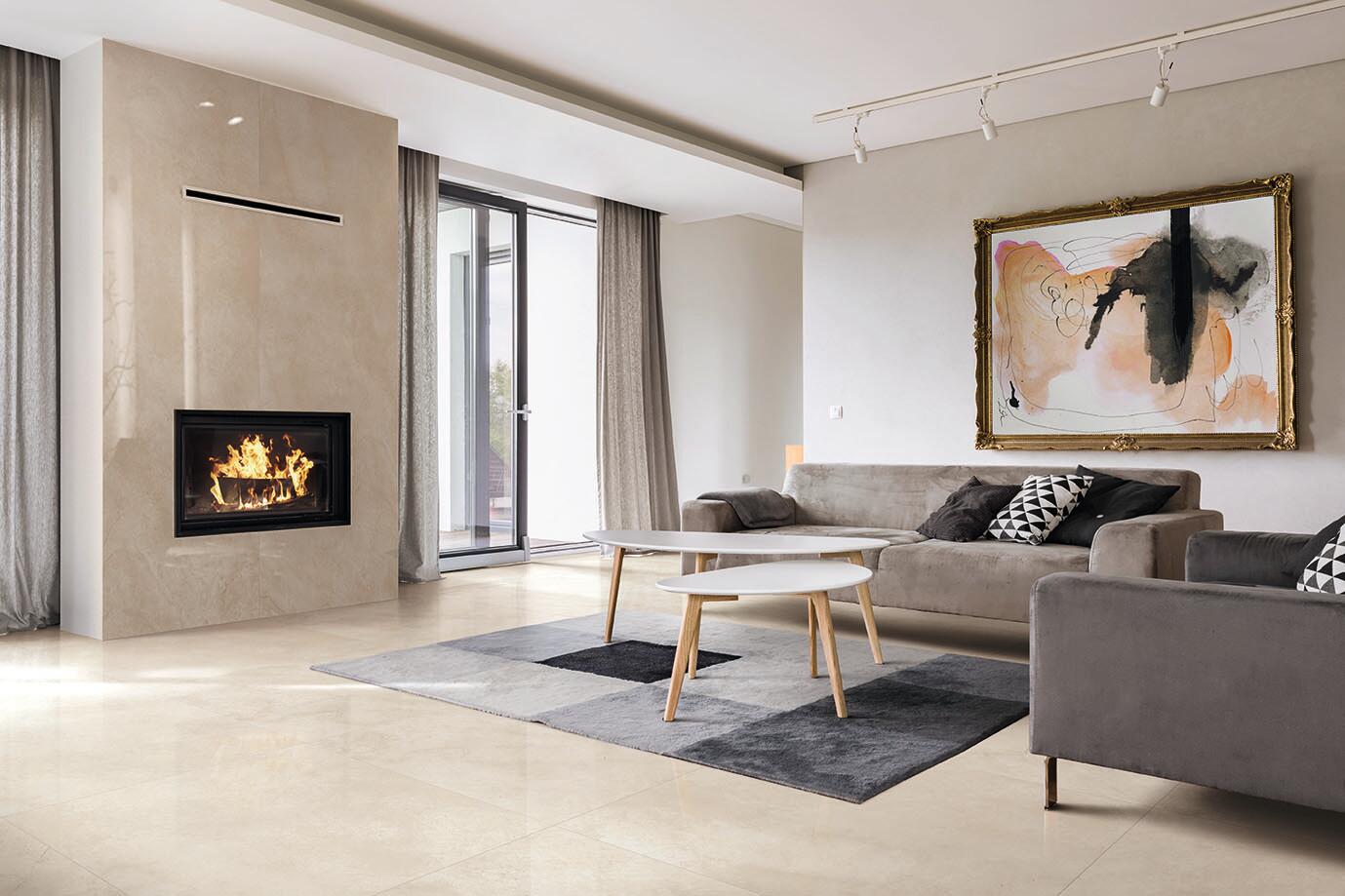 Carrelage Intérieur Effet Marbre Beige 2300B
